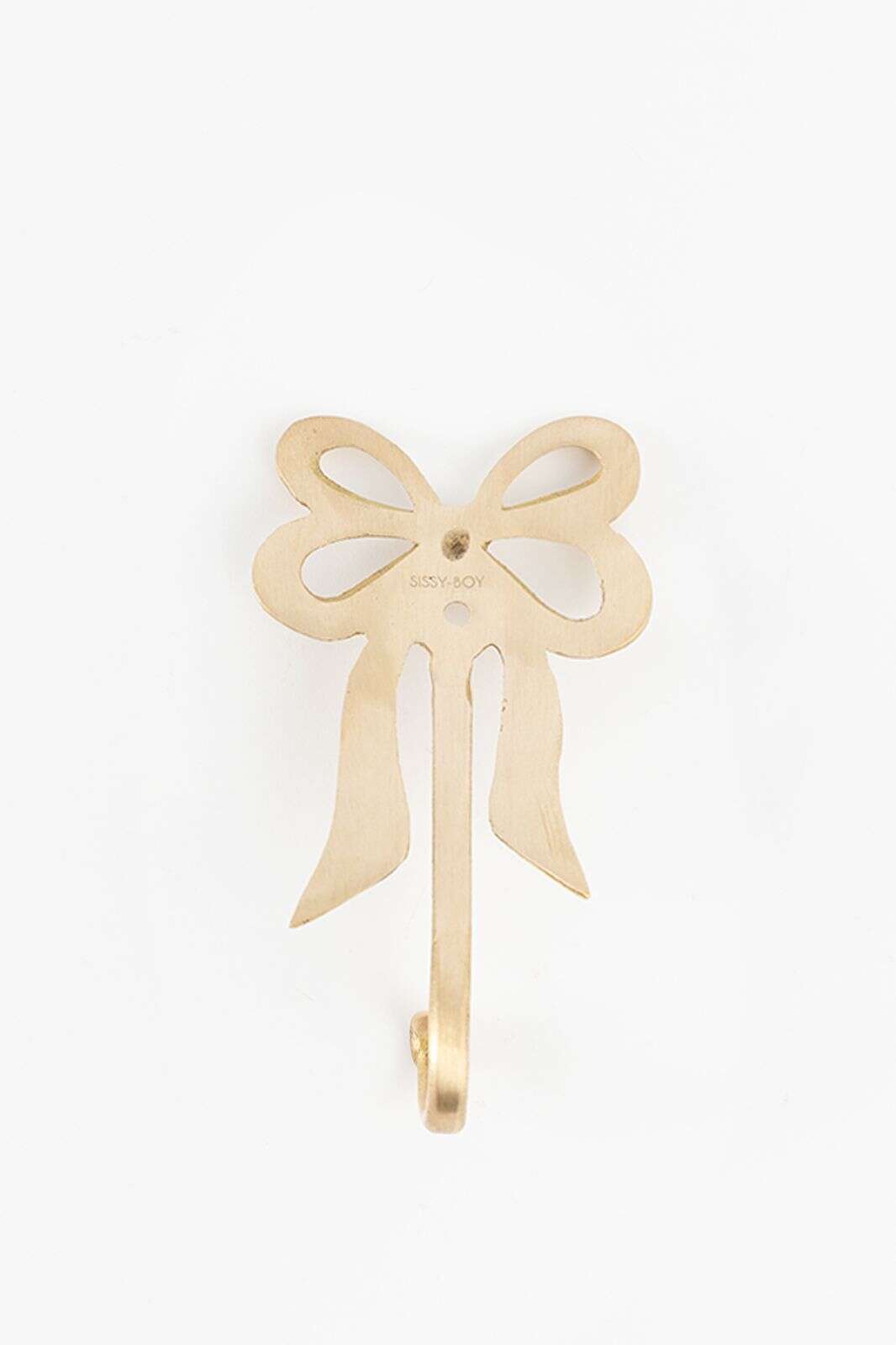 Goudkleurige wandhaak met strik