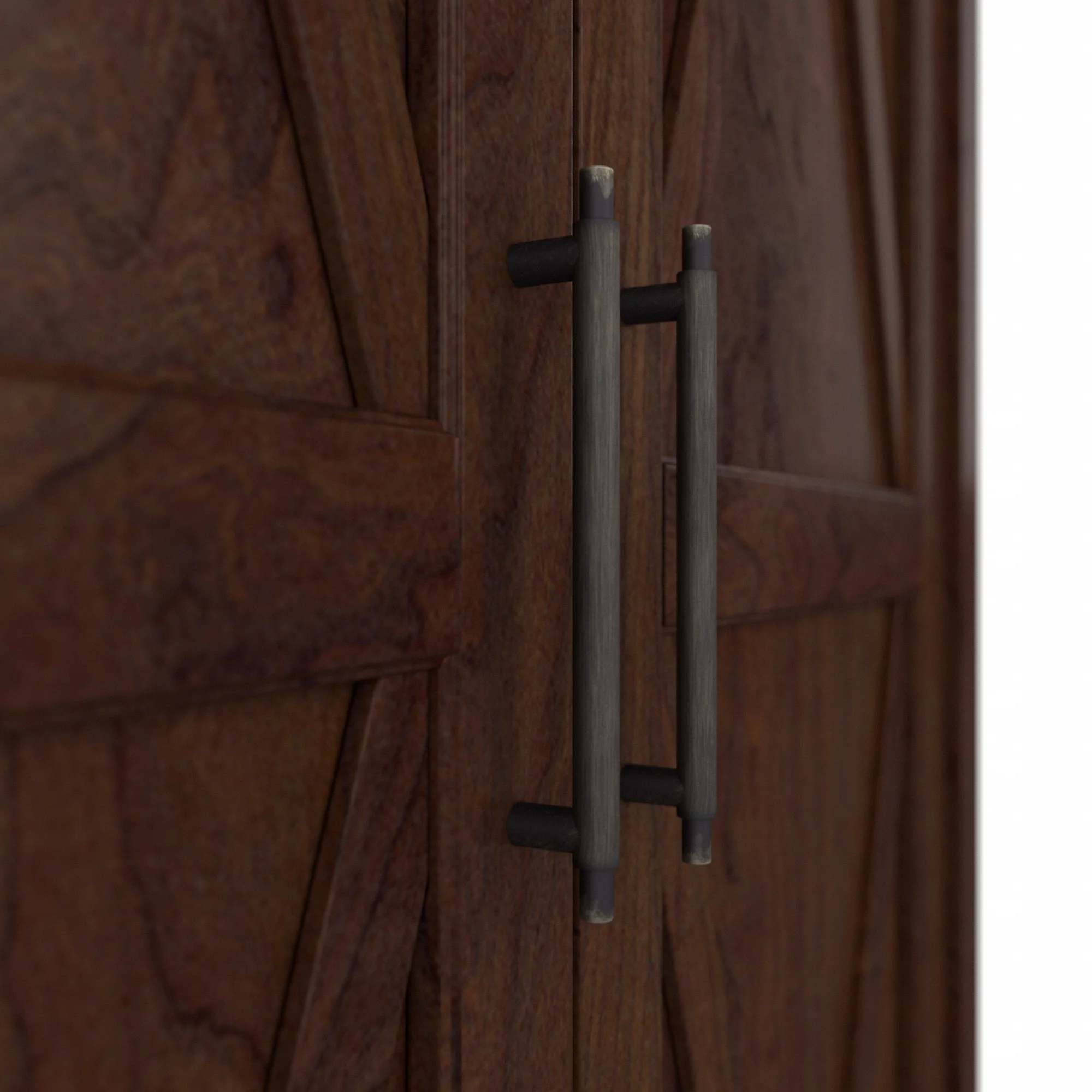 Key West Tall Bathroom Storage Cabinet with Doors, Bing Cherry(Bing Cherry) - Image 6