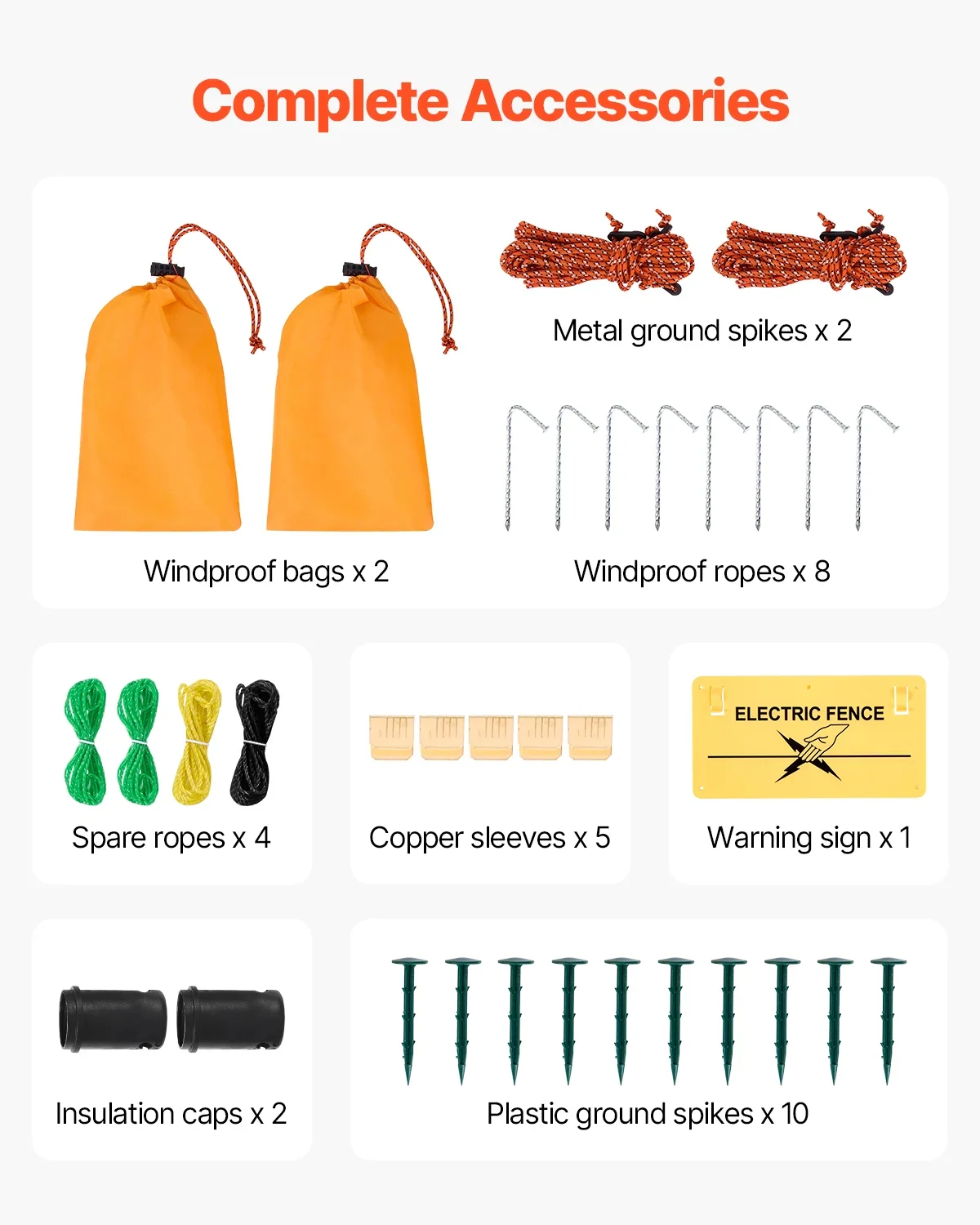 KFFKFF Powered Mesh Barrier, 35 Height x 164' Length, PE Grid Barrier with Poles & Twin-Pronged Pegs, Handy Movable Netting for Goats, Sheep, Lambs, Deer, Hogs, Dogs, Suitable for Home Gardens, Farm