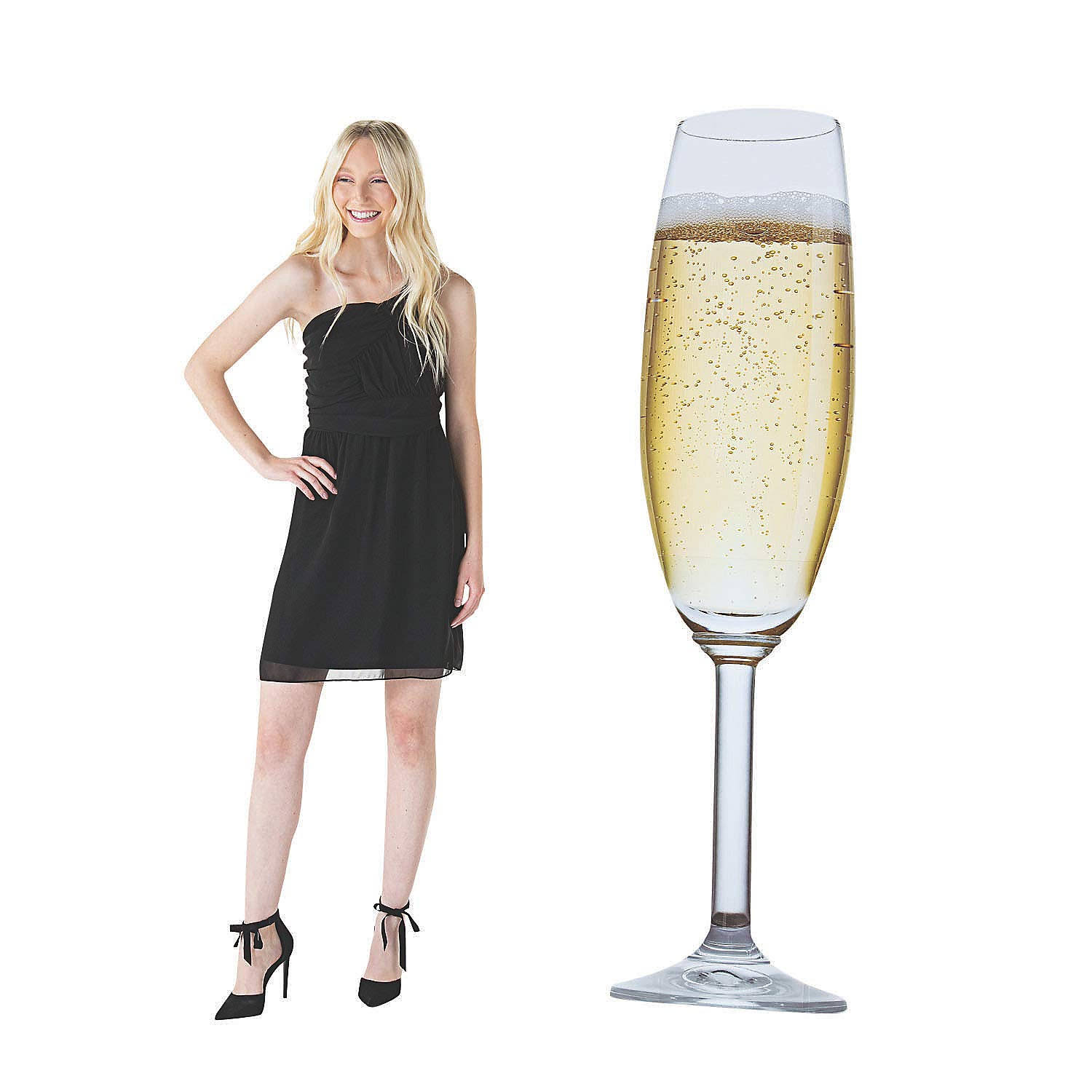 Giant Champagne Glass Stand Up - Party Decor - 1 Piece
