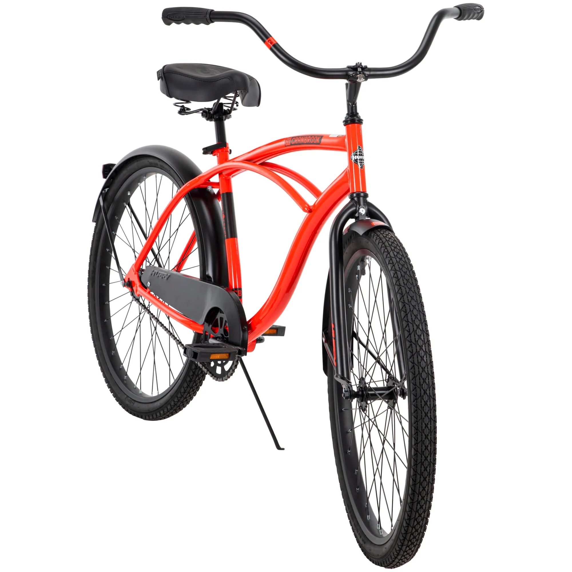 26 In Cranbrook Men's Classic Beach Cruiser Comfort Bike, Red Image 6