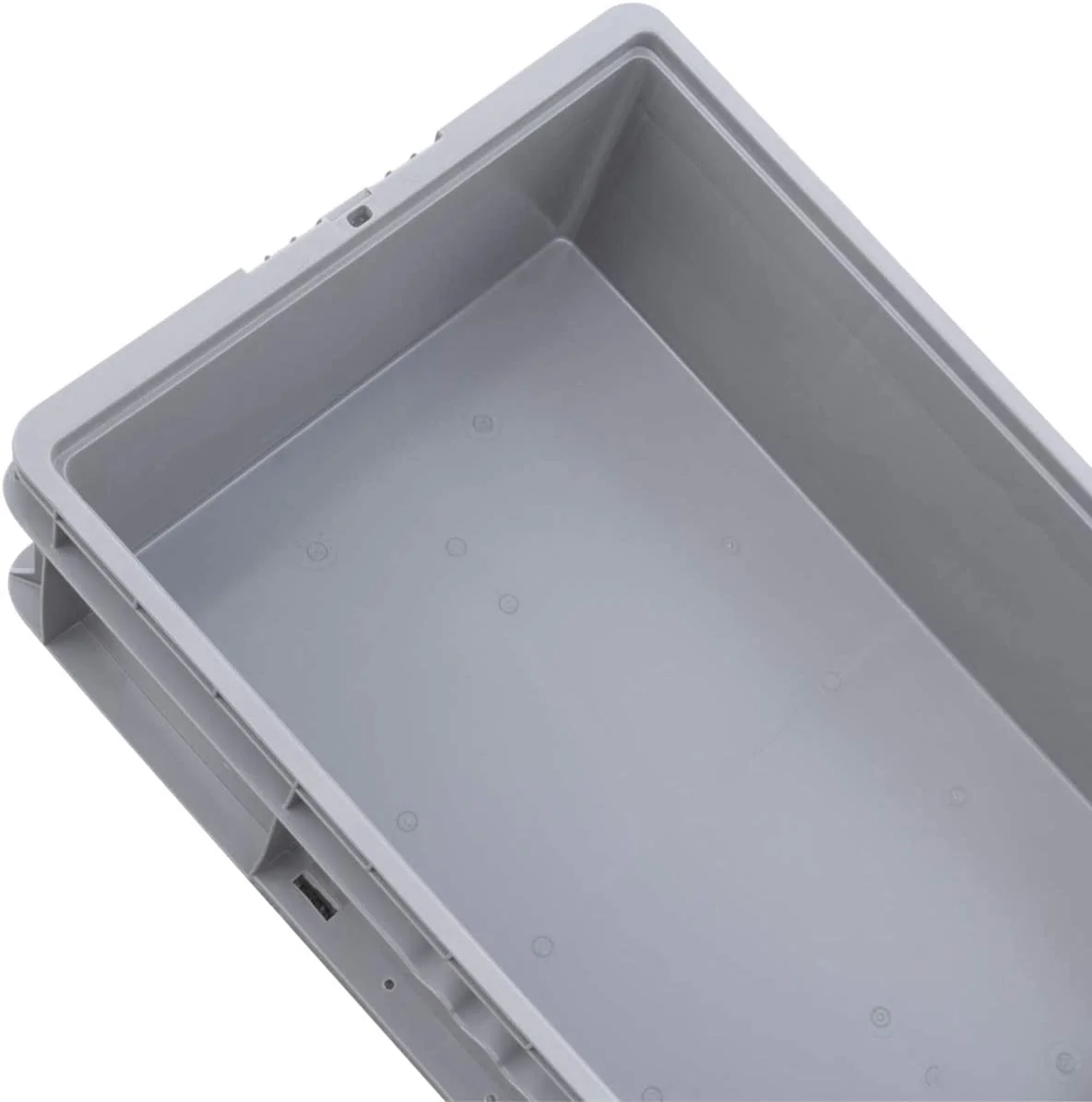 Buckhorn SW4815080201000 Plastic Straight Wall Storage Container Tote - 48' x 15' x 7.5' - LIGHT Grey