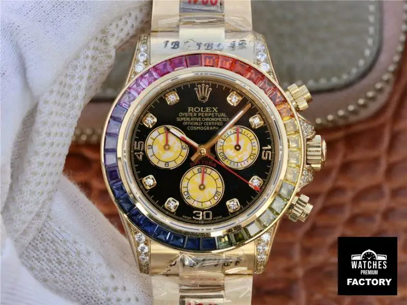 Rolex Daytona Rainbow Cosmograph 116598RBOW BL Factory 7750 movement