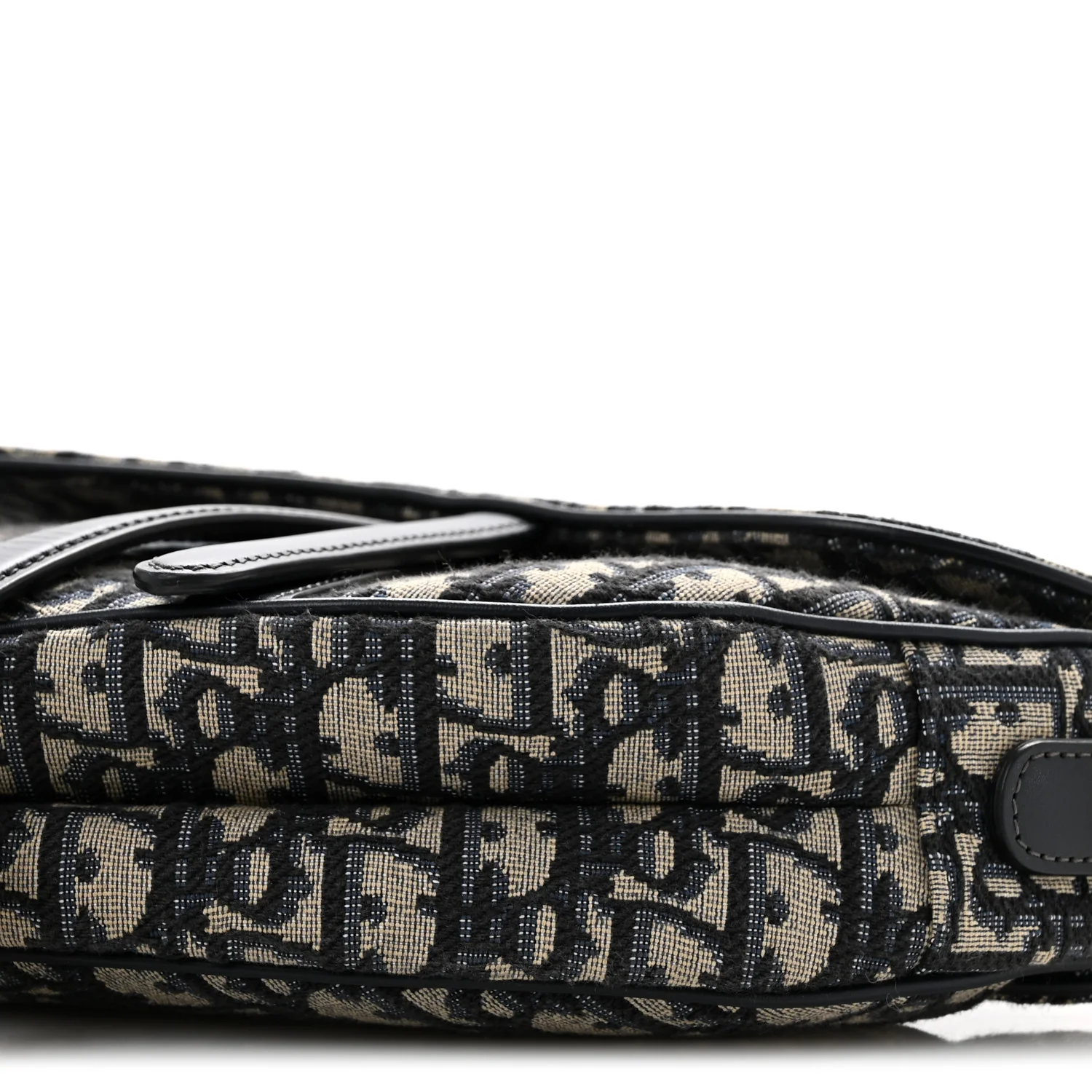 Oblique Saddle Bag With Strap Blue