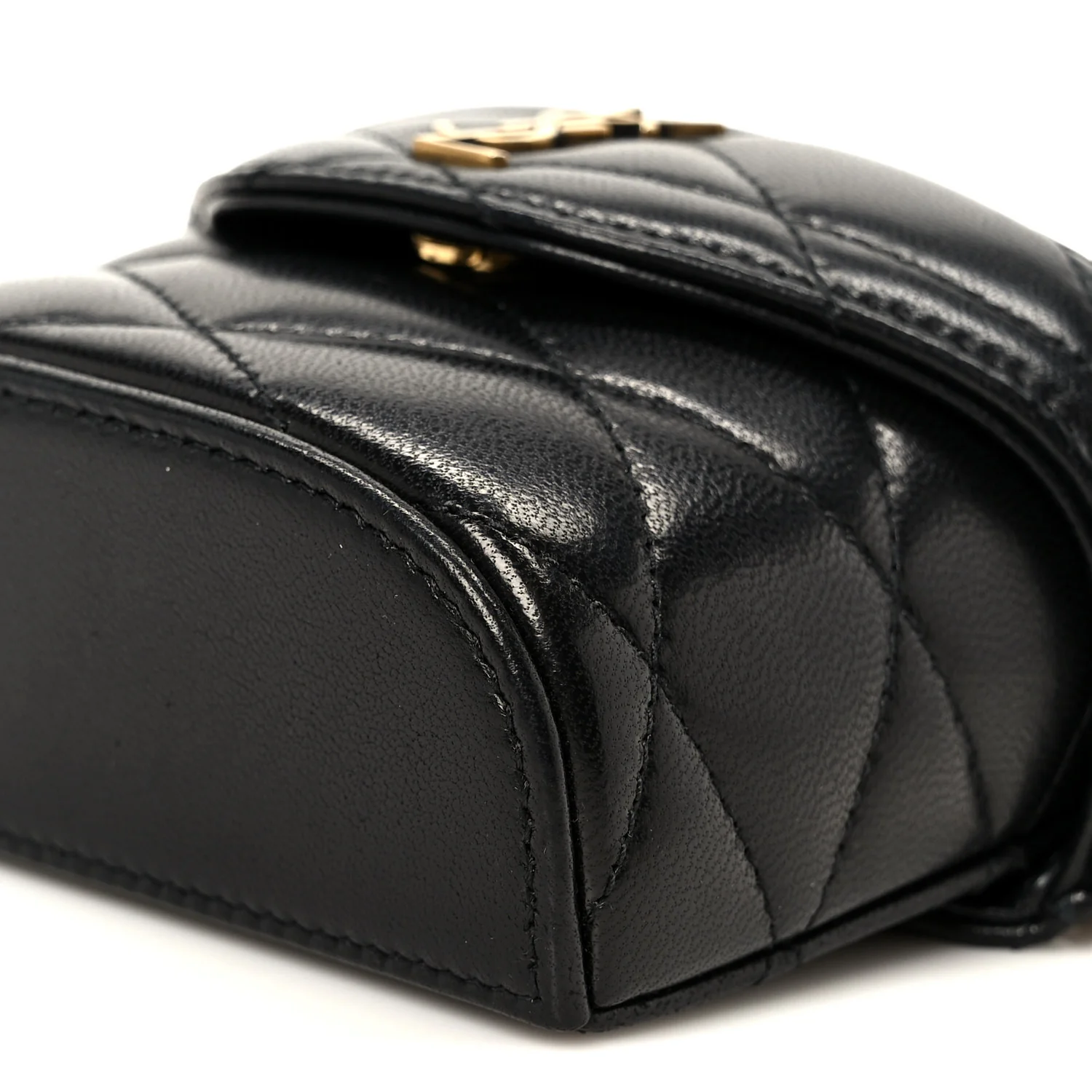Lambskin Matelasse Monogram June Chain Belt Bag