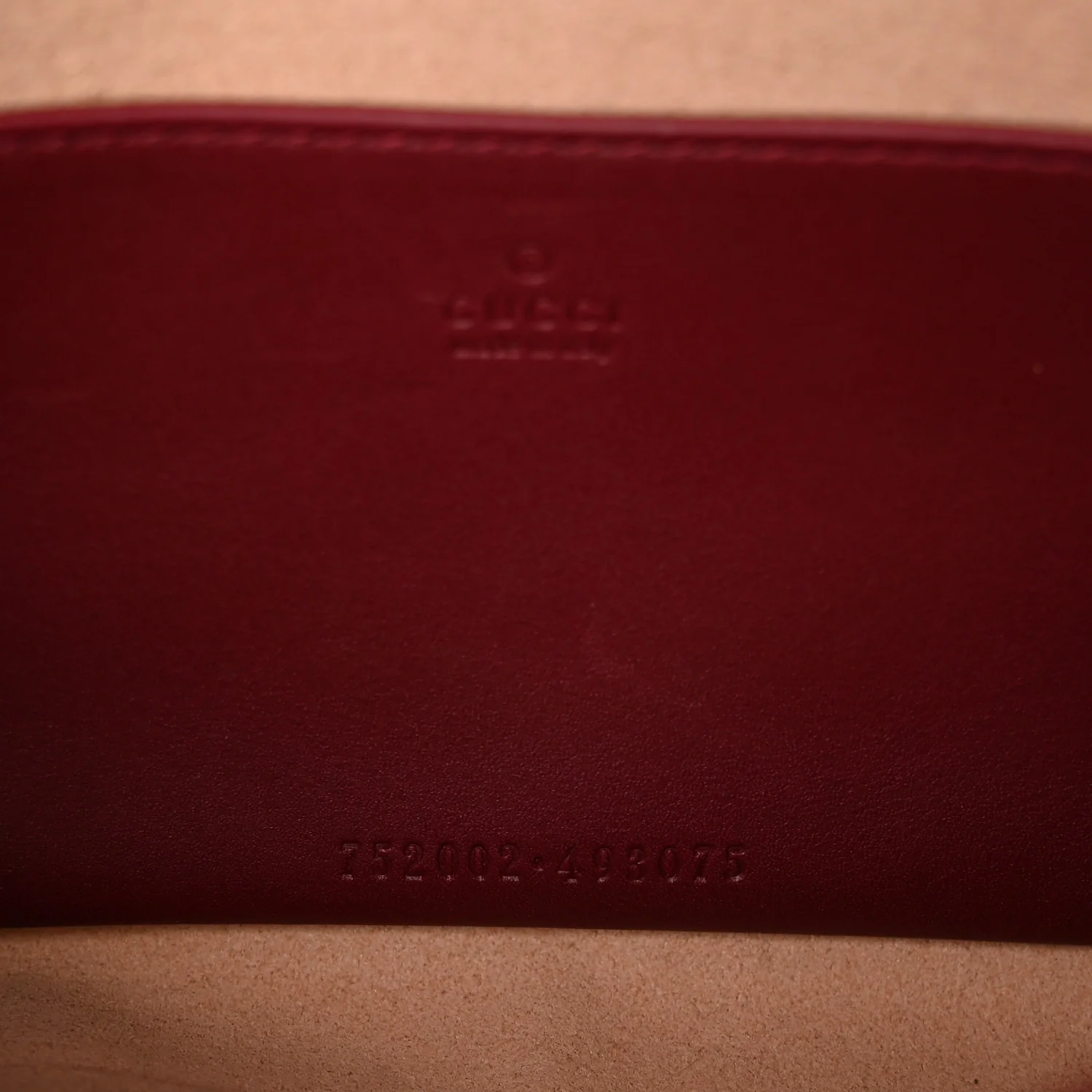GG Supreme Monogram Azalea Calfskin Horsebit 1955 Mini Bag Beige Ebony Rosso Ancora
