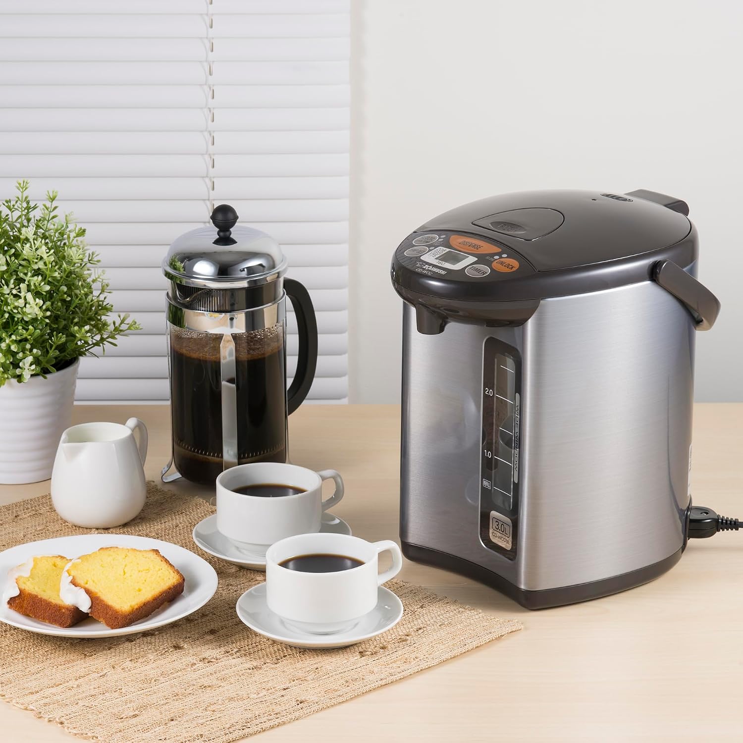 Zojirushi Micom Water Boiler and Warmer CD WCC30, 3.0l, 101 Oz (Silver)