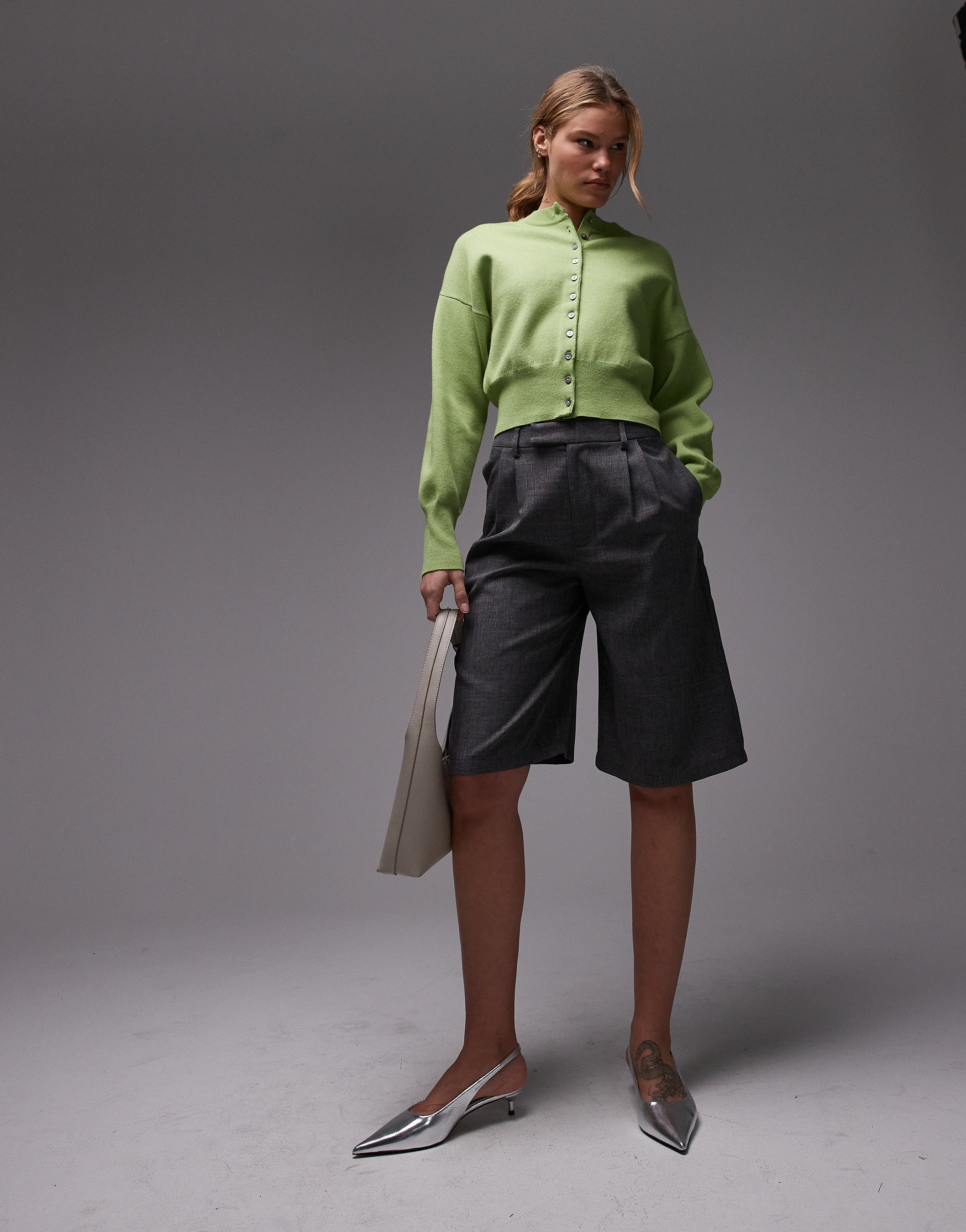 VERO MODA® Topshop knitted compact fitted waist cardi