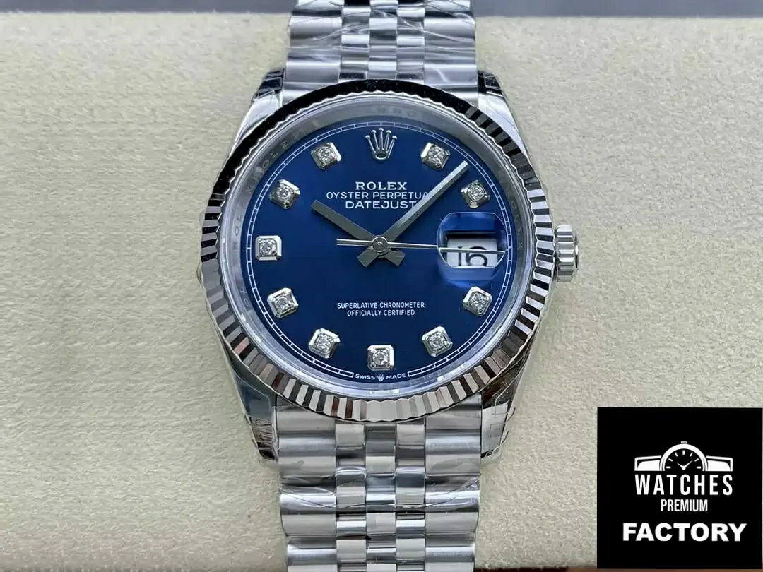 Rolex Datejust M126234-0037 36MM VS Factory Blue Diamond-set Dial