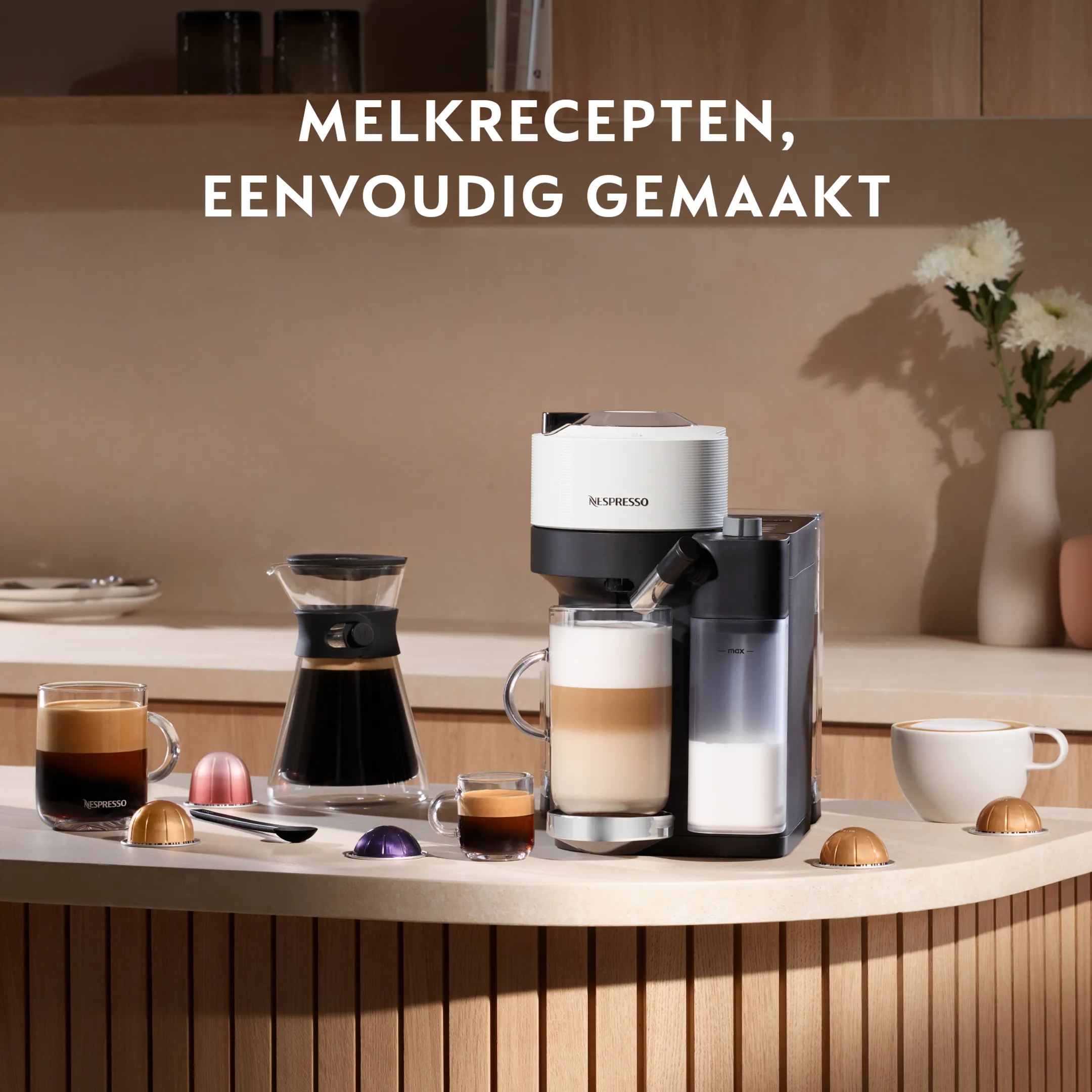 De'Longhi Nespresso Koffiemachine Vertuo Lattissima White