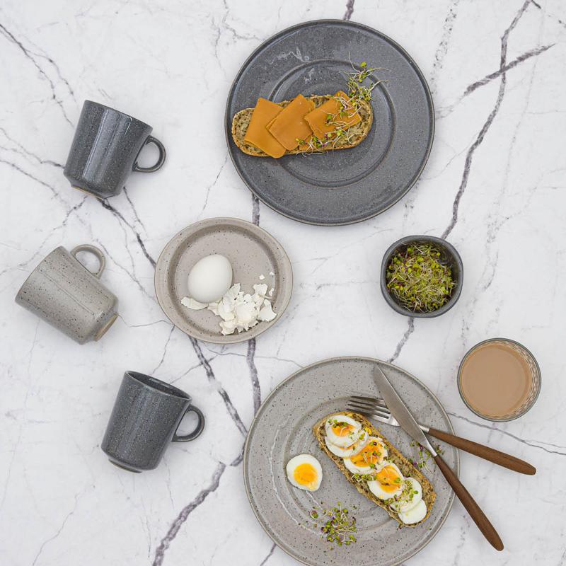 Granite skål 9 cm grå