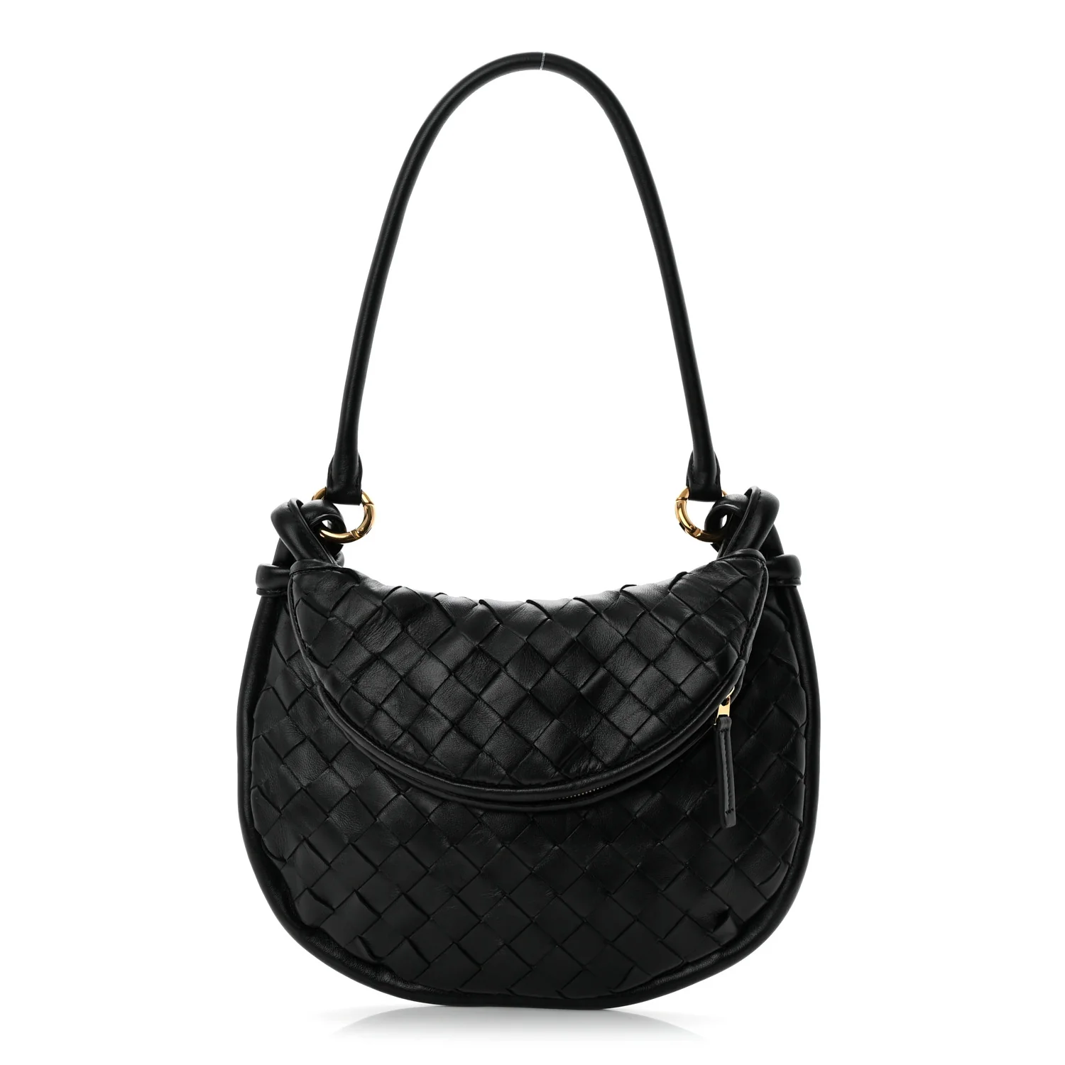 Nappa Intrecciato Small Gemelli Black