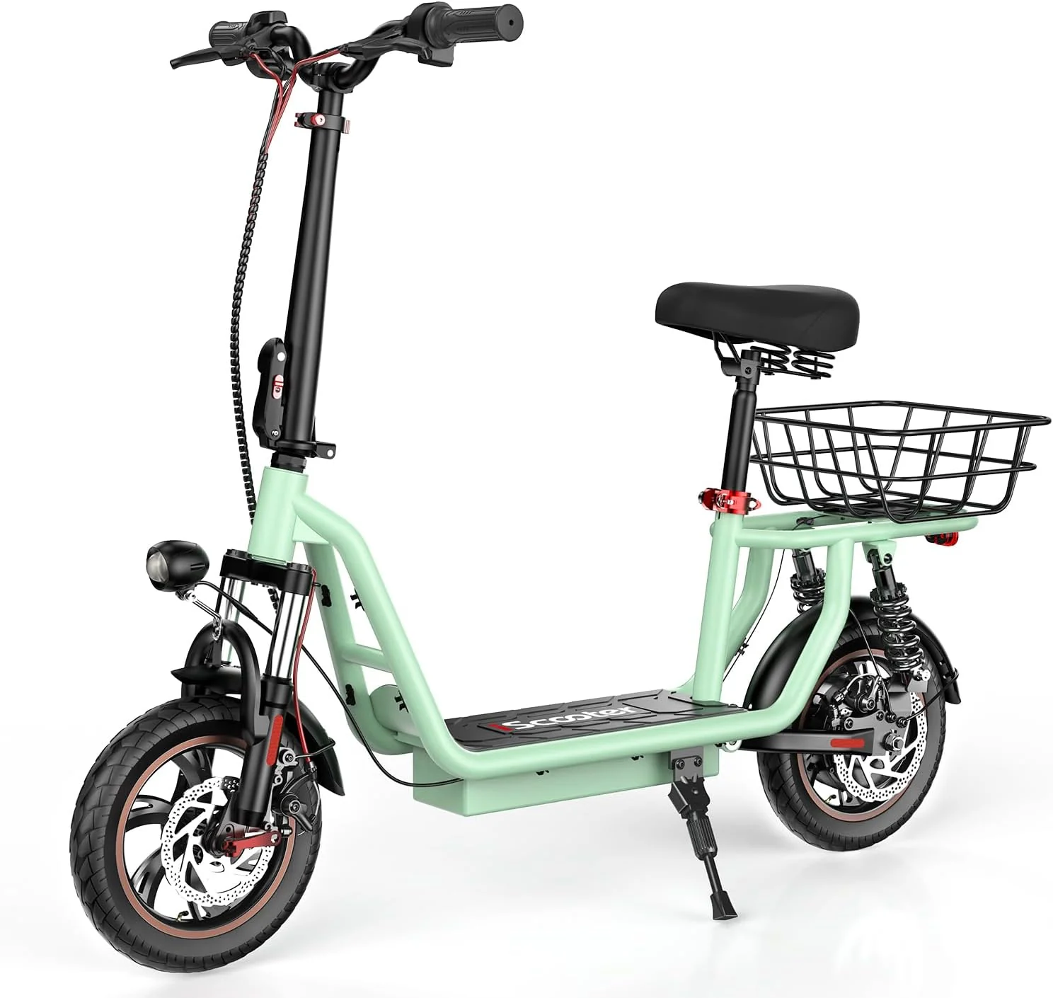 Trottinette électrique iScooter avec siège, autonomie de 60/34 km, vitesse maximale de 45/30/25 km/h, double suspension et panier