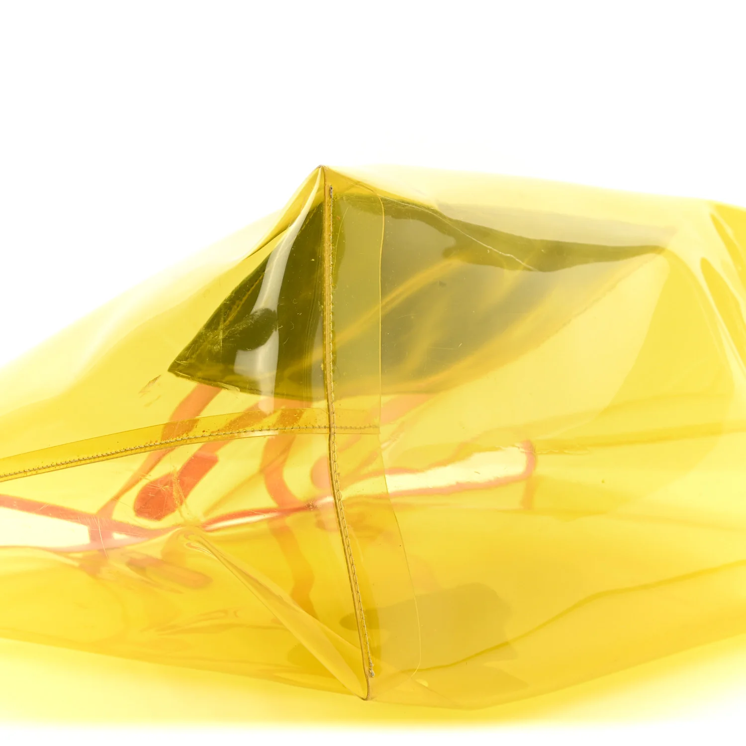Vinyl Calfskin 90s Logo Tote Yellow