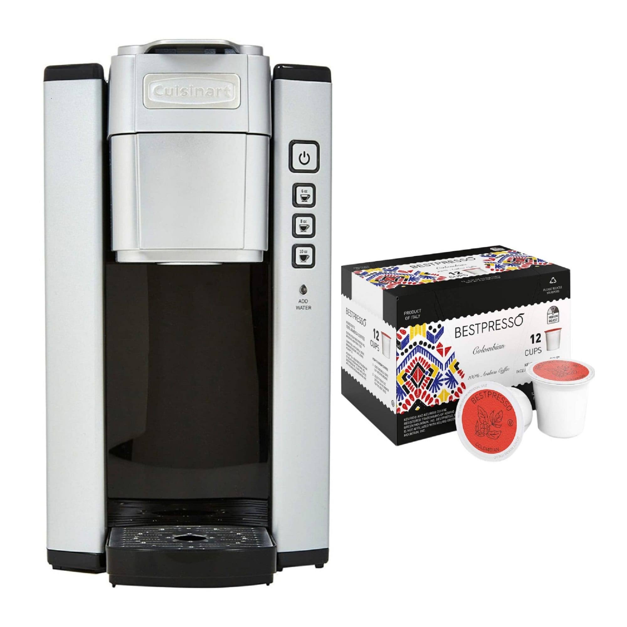 Cuisinart SS-5 Compact Single Serve Coffee Brewer with Colombian Roast Coffee