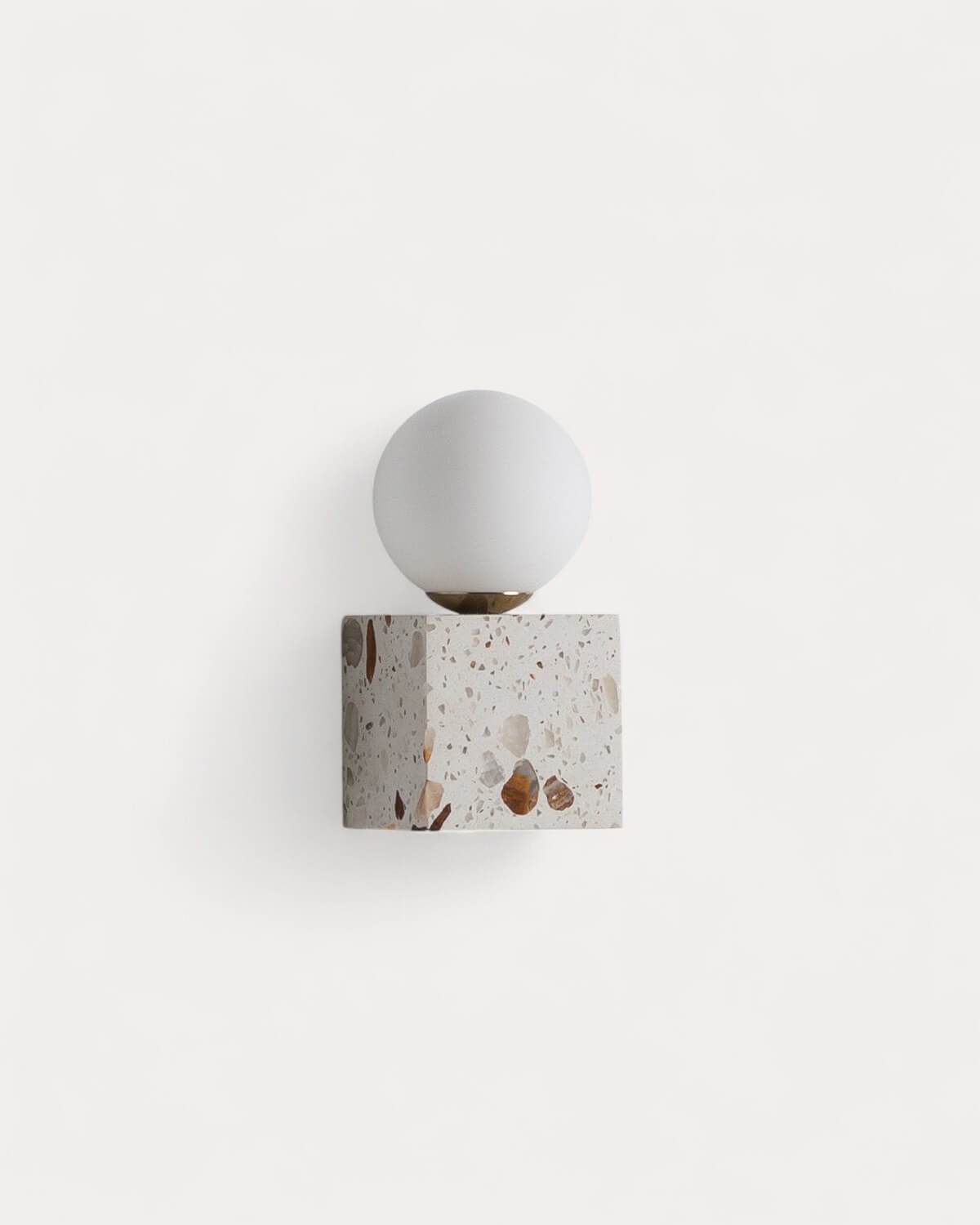 Lunas - Aplique de Pared Cubo de Terrazo Lunas