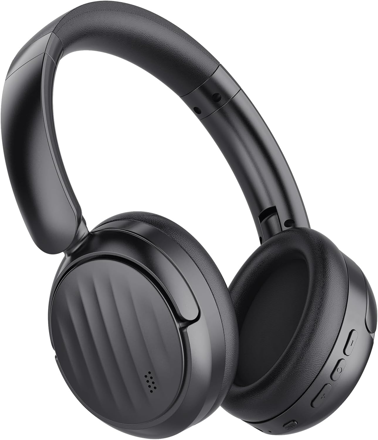 Bluetooth Headphones  Wireless Over Ear Bluetooth Headsets HiFi Stereo Foldable Headphones Black