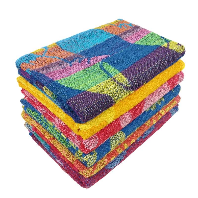 Kaufman - Terry Beach & Pool Towel 6-Pack Assorted Designs - 30in x 60in (104700-6PK)