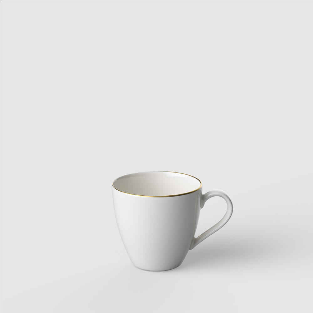 Anmut Espresso cup - White, 2.1 oz, Premium Bone Porcelain
