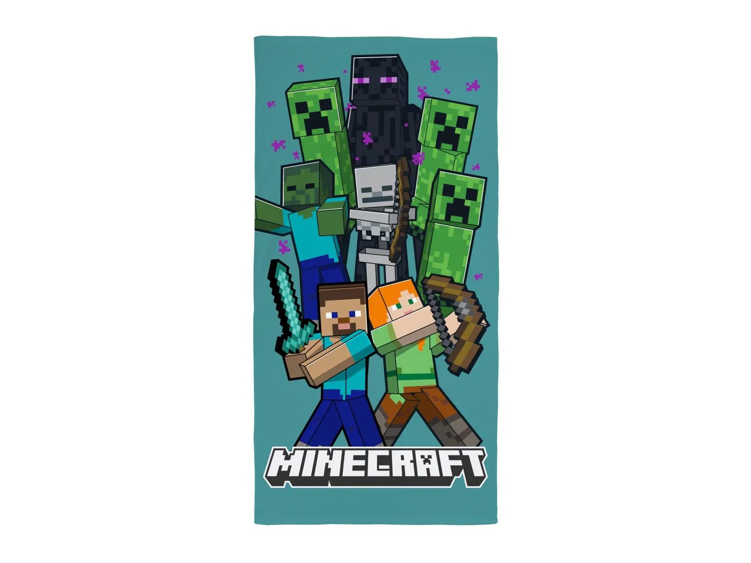 Serviette de plage enfant Super Mario ou Minecraft