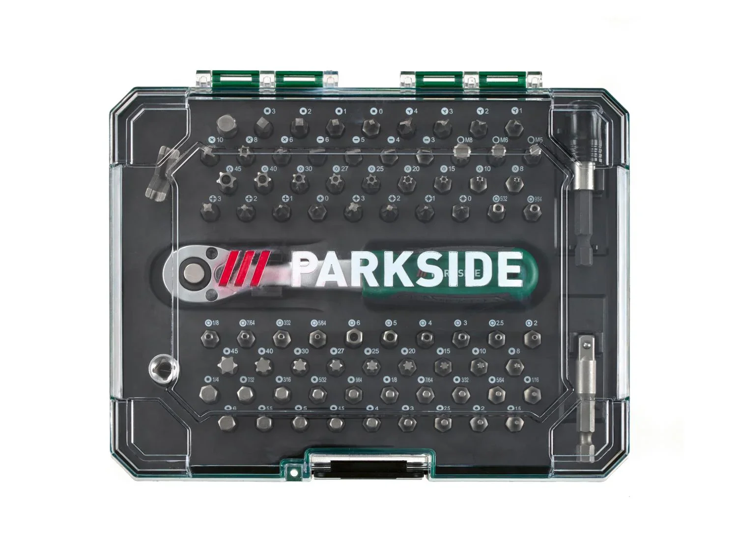 PARKSIDE Set dembouts et cliquet, 81 pices