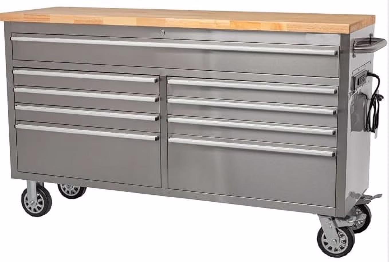 Hetoy 96 inch Tool Chest Tool Box Mobile 24 Drawers Storage Rolling Cabinet with Wheels Lock Key Locking System Drawer Liners for Garage Warehouse Repair Shop