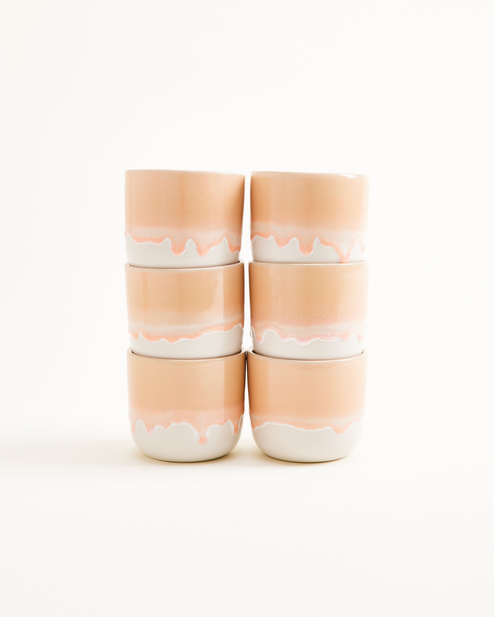 COIMBRA - SMALL CUP APRICOT SET OF 6