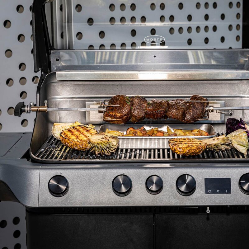 BlazeFlame rotisserie 68x13 cm stål