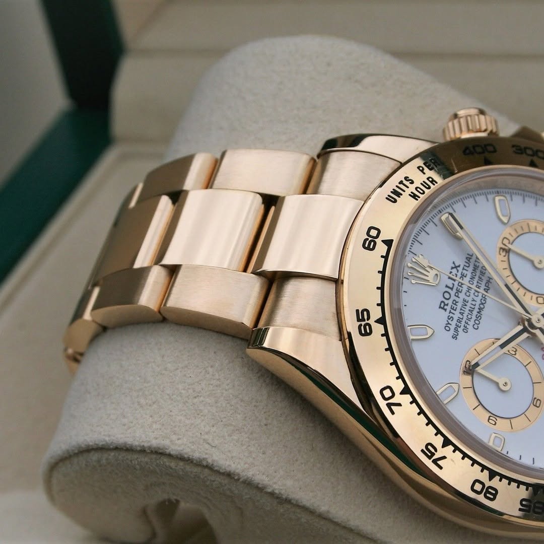 [Super Clone]Rolex Daytona Yellow Gold / White / Oyster m126508-0001