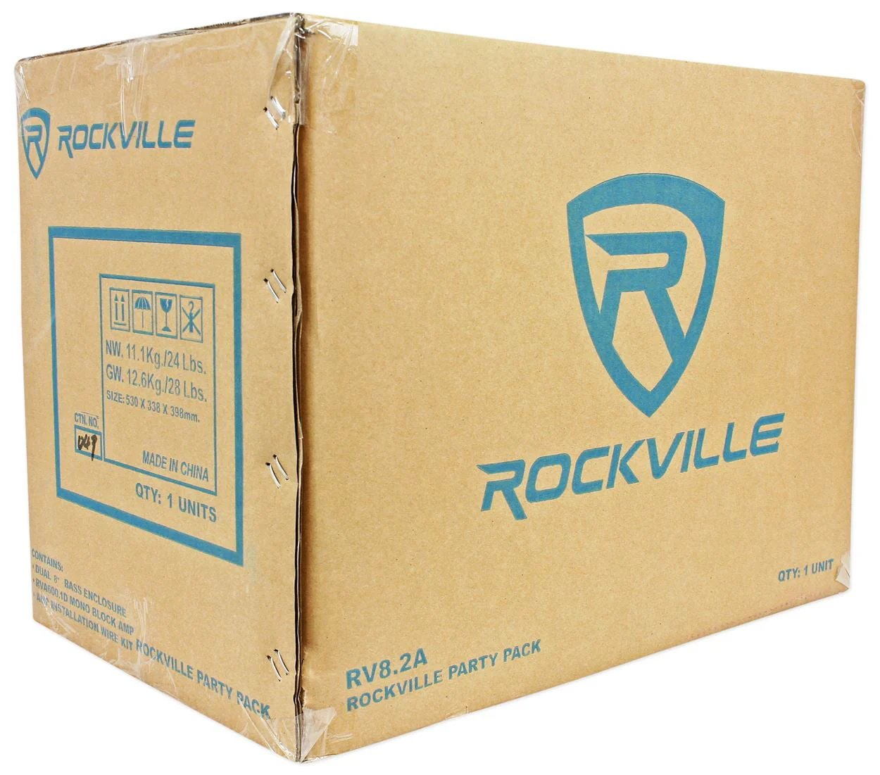 RV8 2A 800 Watt Dual 8" Car Subwoofer Enclosure+Mono Amplifier+Amp Kit Image 9