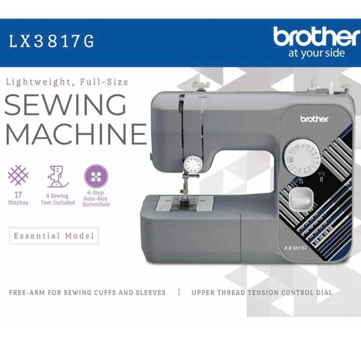 Brother LX3817 - Beginner Sewing Machine, 17 Stiches