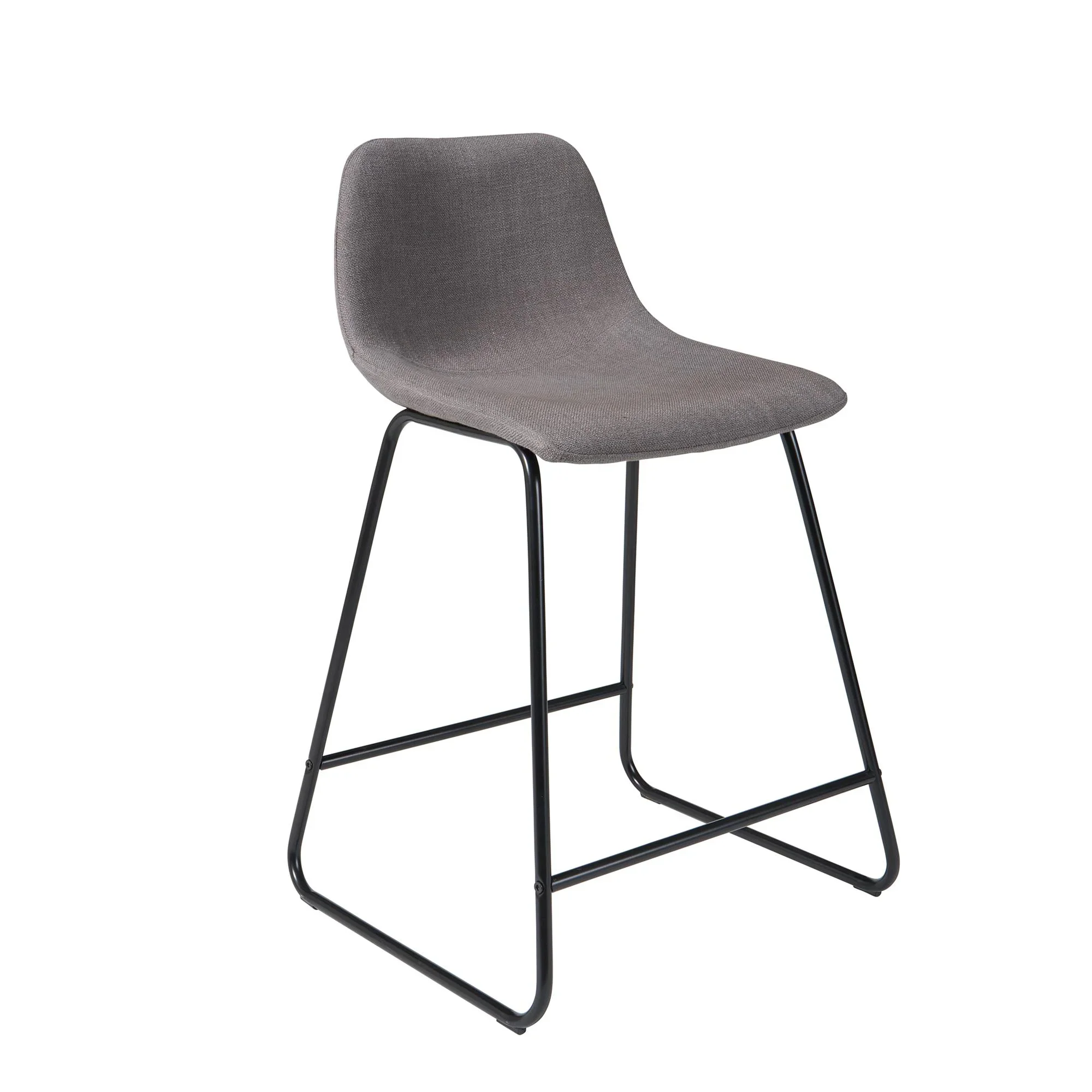 Better Homes & Gardens Scoop Counter Stool, Camel Faux Leather