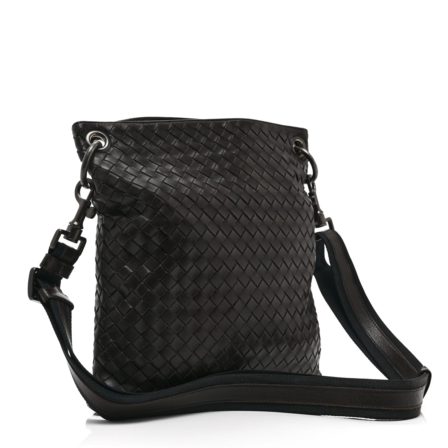 Nappa Intrecciato VN Crossbody Messenger Bag Brown