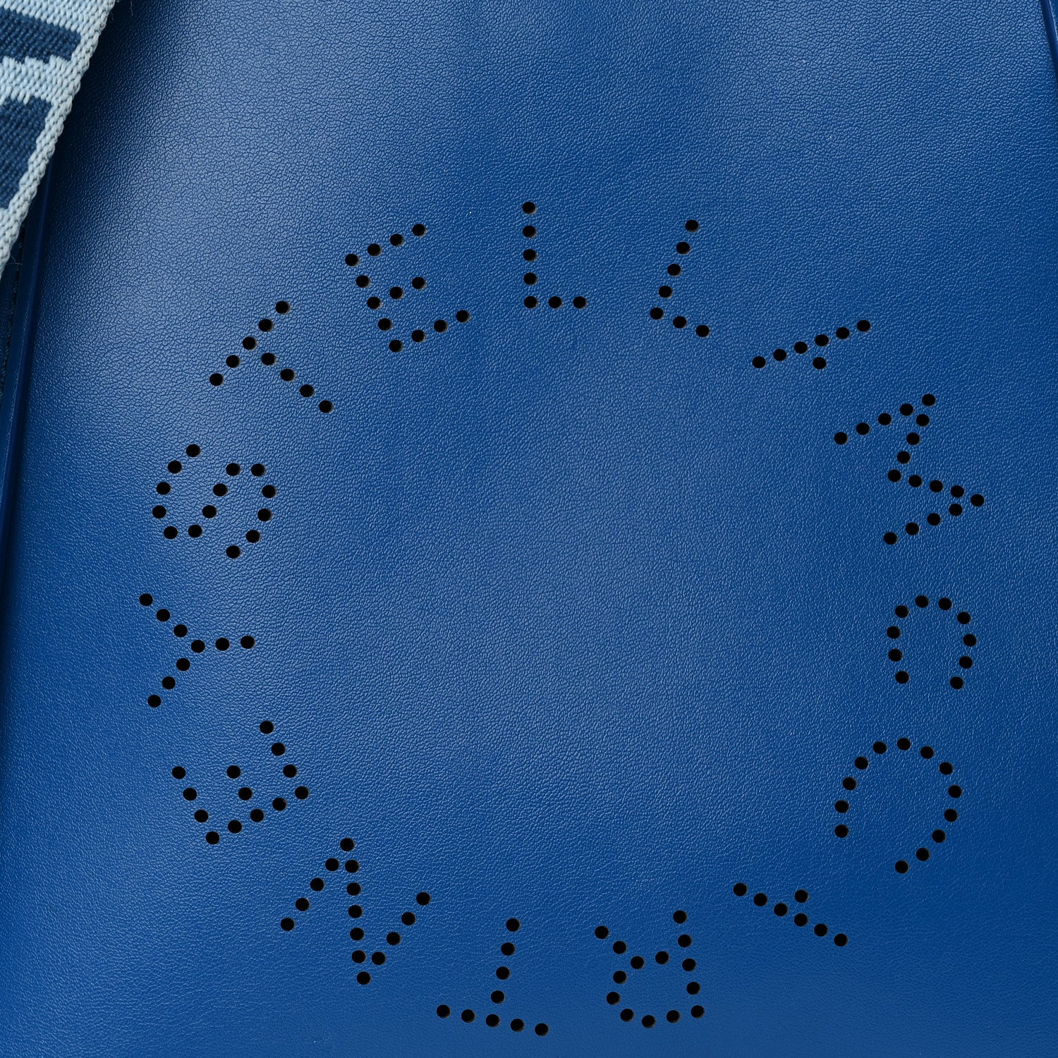 Eco Alter Nappa Perforated Logo Mini Crossbody Blue