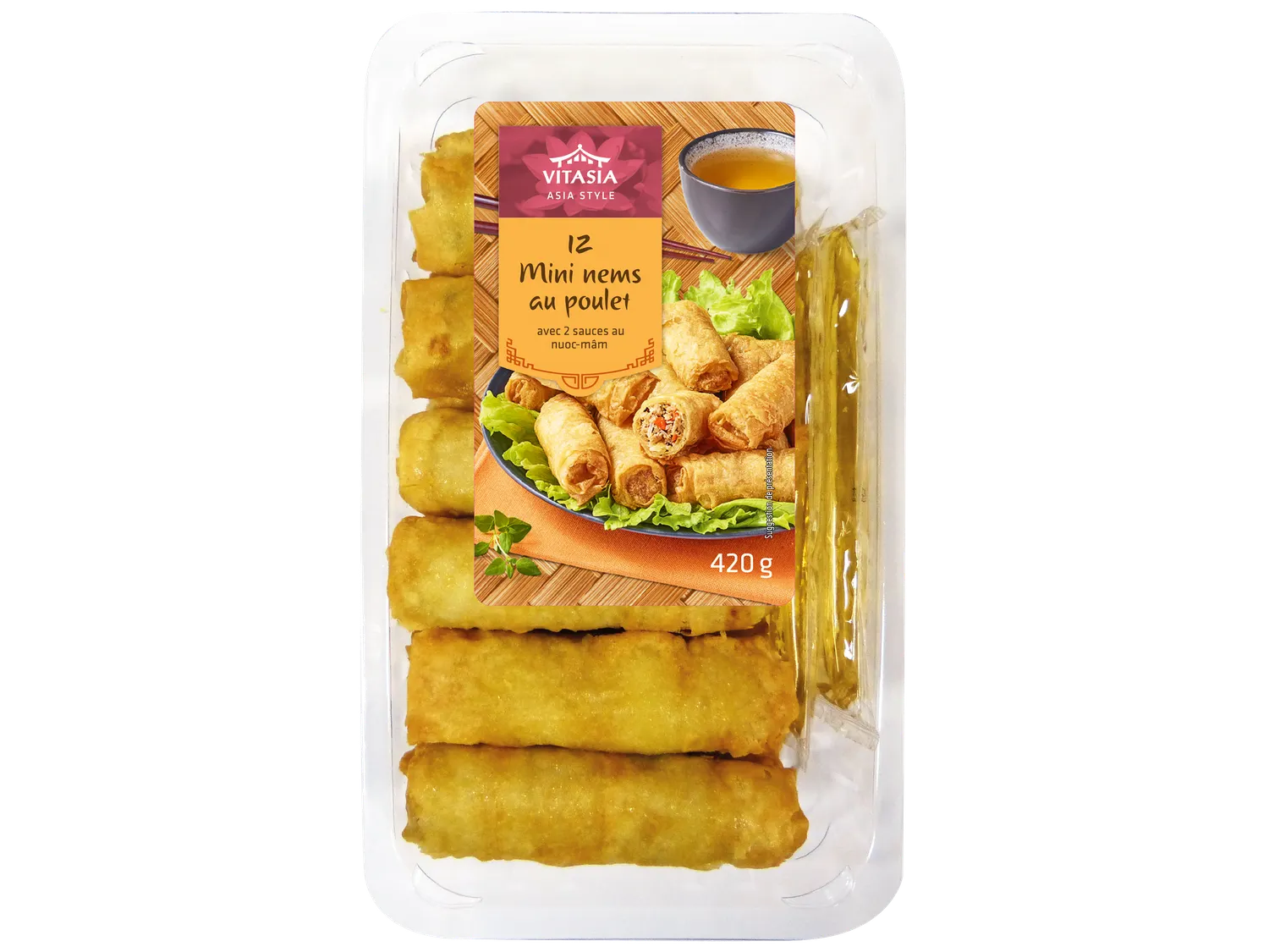 VITASIA Plateau 12 mini nems poulet