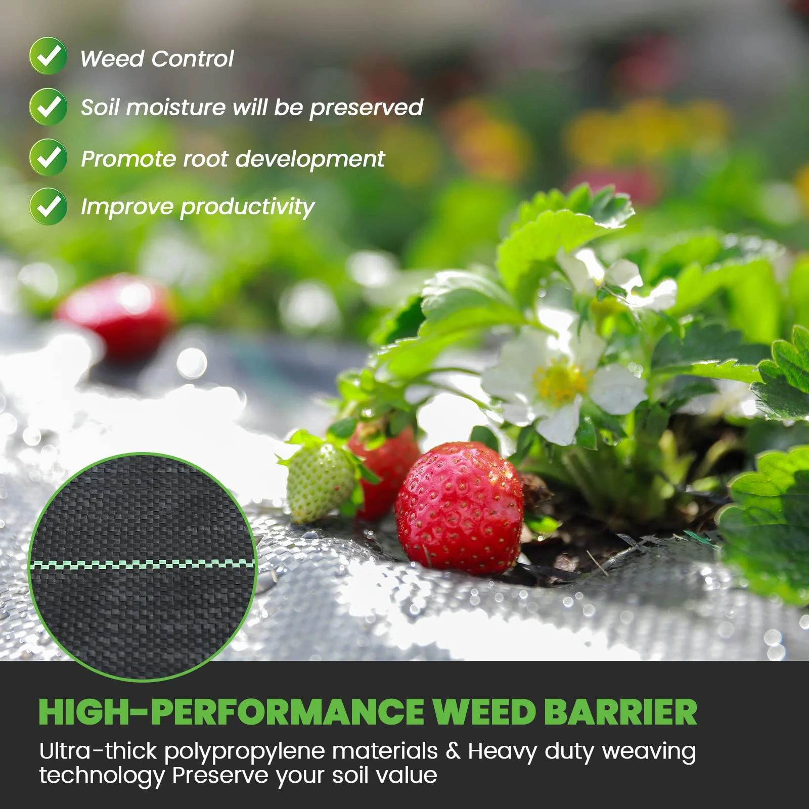 Land Guard 4ft��300ft Garden Weed Barrier Fabric