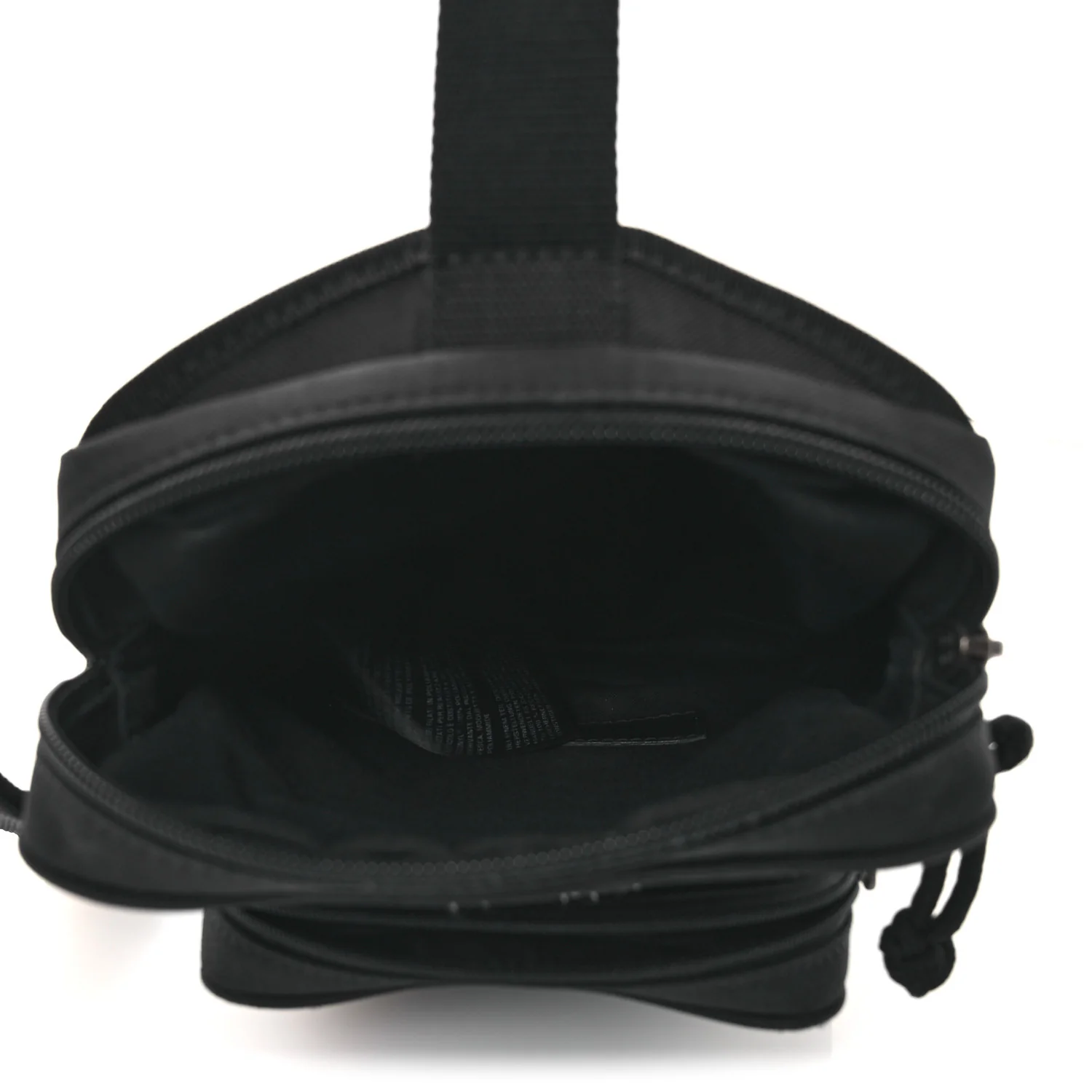 Nylon Logo Explorer Crossbody Messenger Bag Black