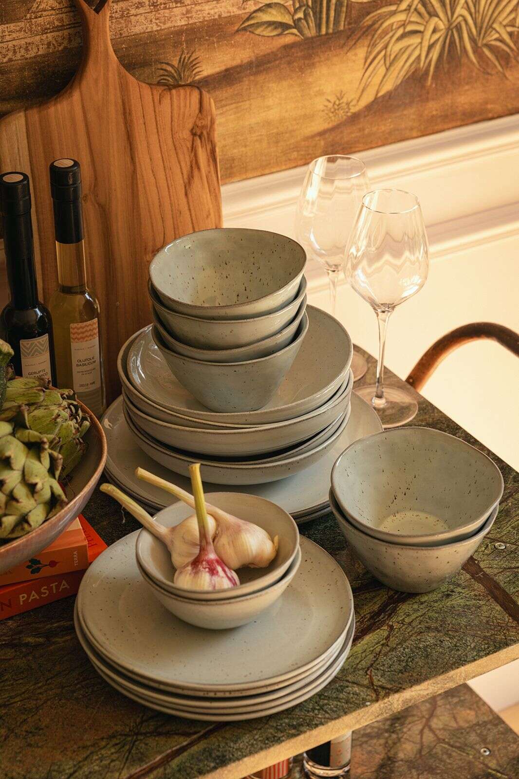 Ontbijtbord grey glaze