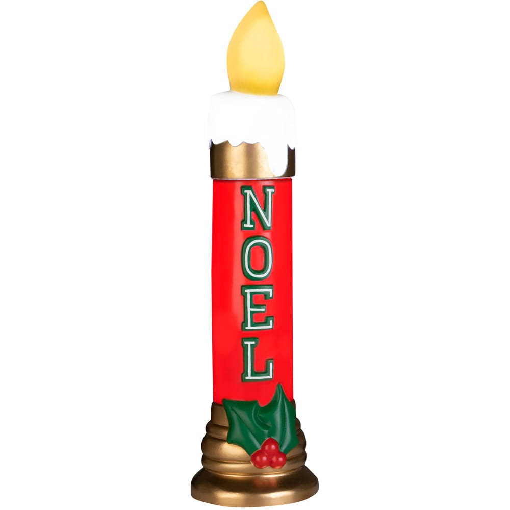 Gemmy Blow Mold Candle Outdoor Decor
