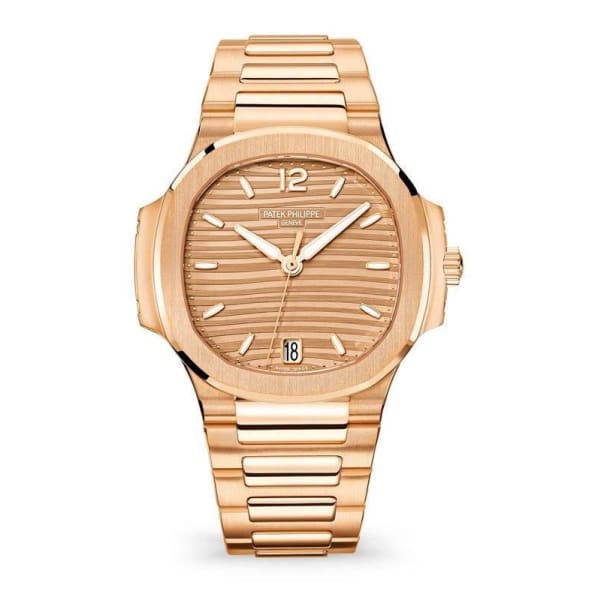 【Super Clone】Patek Philippe Nautilus Rose Gold 7118-1R-010 with Golden Brown Opaline dial