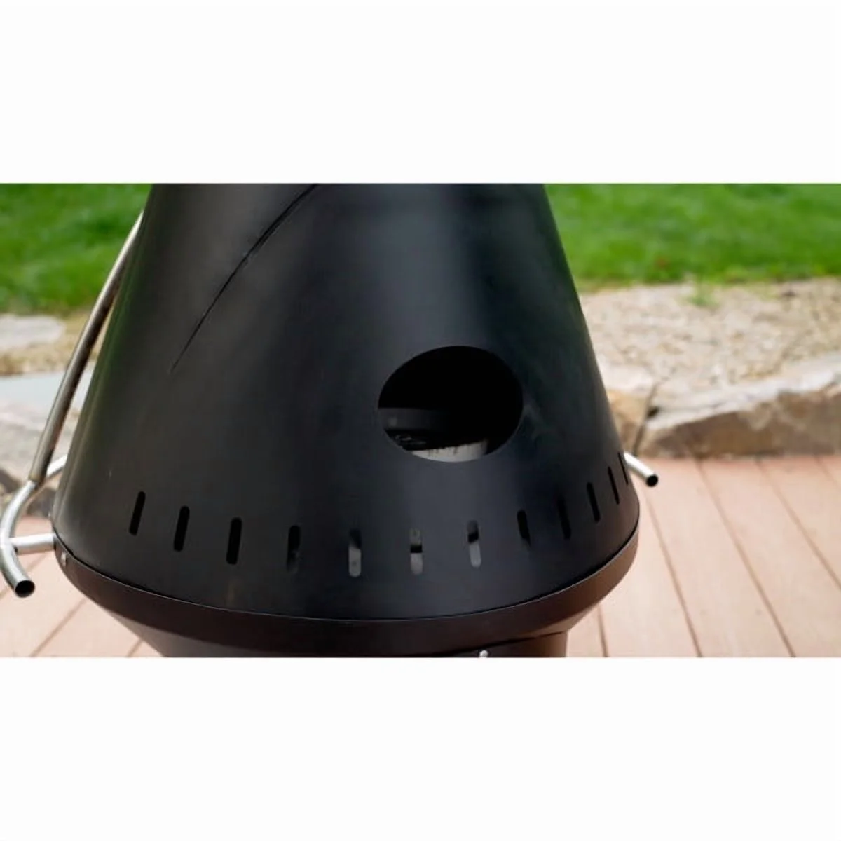 Chimenea Propane Fire Pit, 40,000 BTU Adjustable Gas Fire Pit for Patios, Includes Lava Rocks, Directional Heat Shield and Push to Start Ignition - Image 10