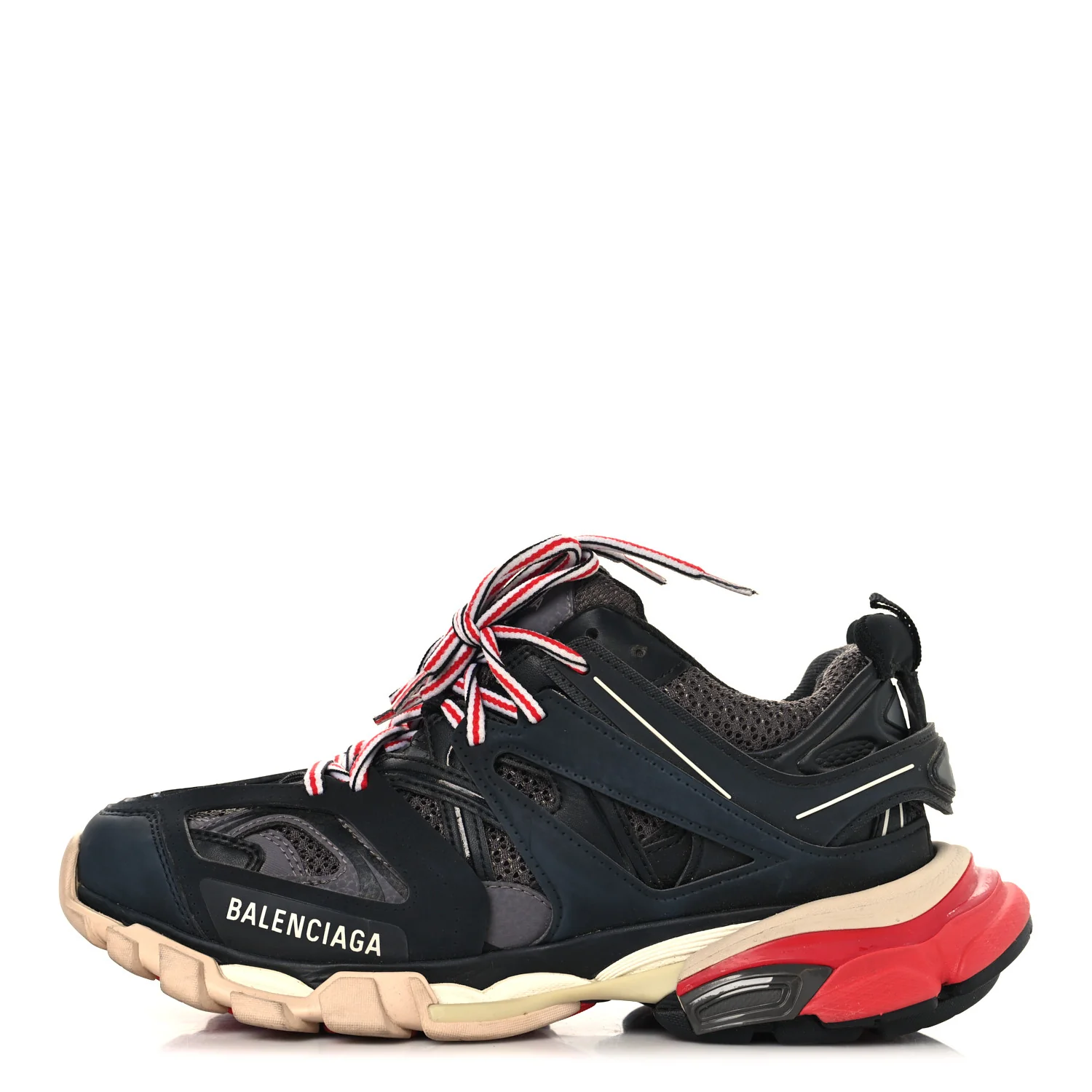 Mesh Nylon Womens Track Sneakers 39 Black Gris