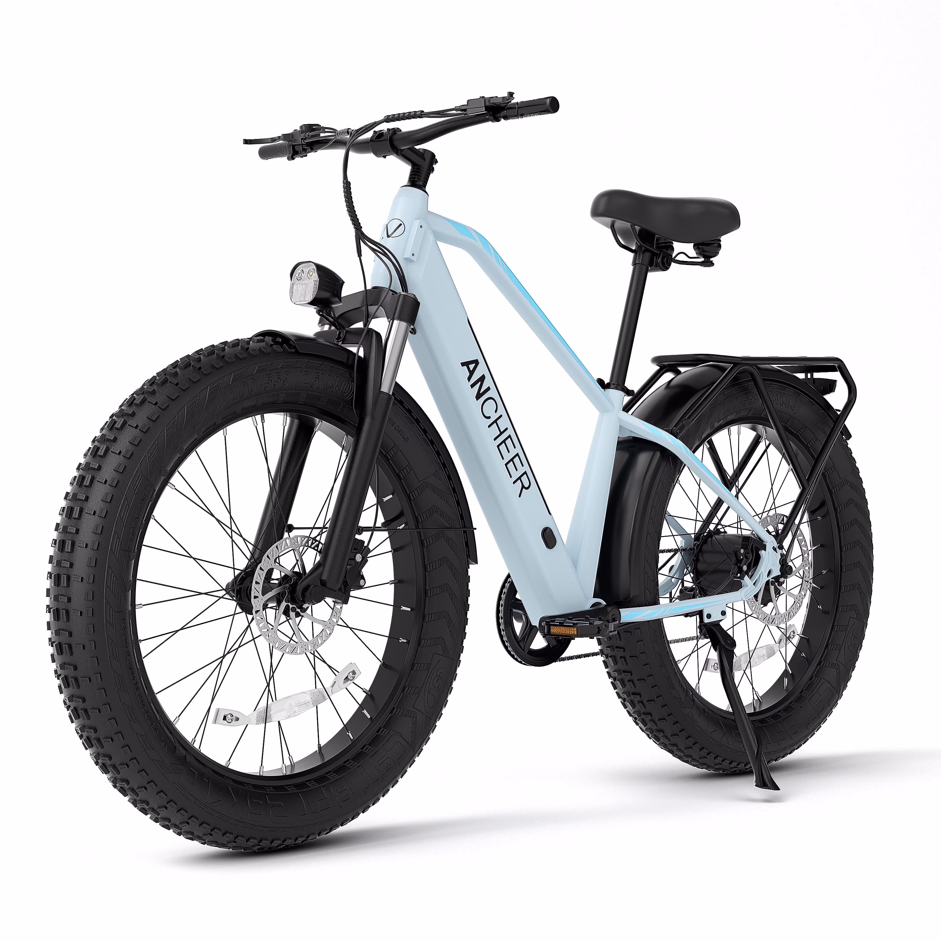 ANCHEER Electric Bike for Adults Peak 1000W Electric Bicycle 48V 15AH Battery Electric Bike 26" x 4.0" Fat Tire