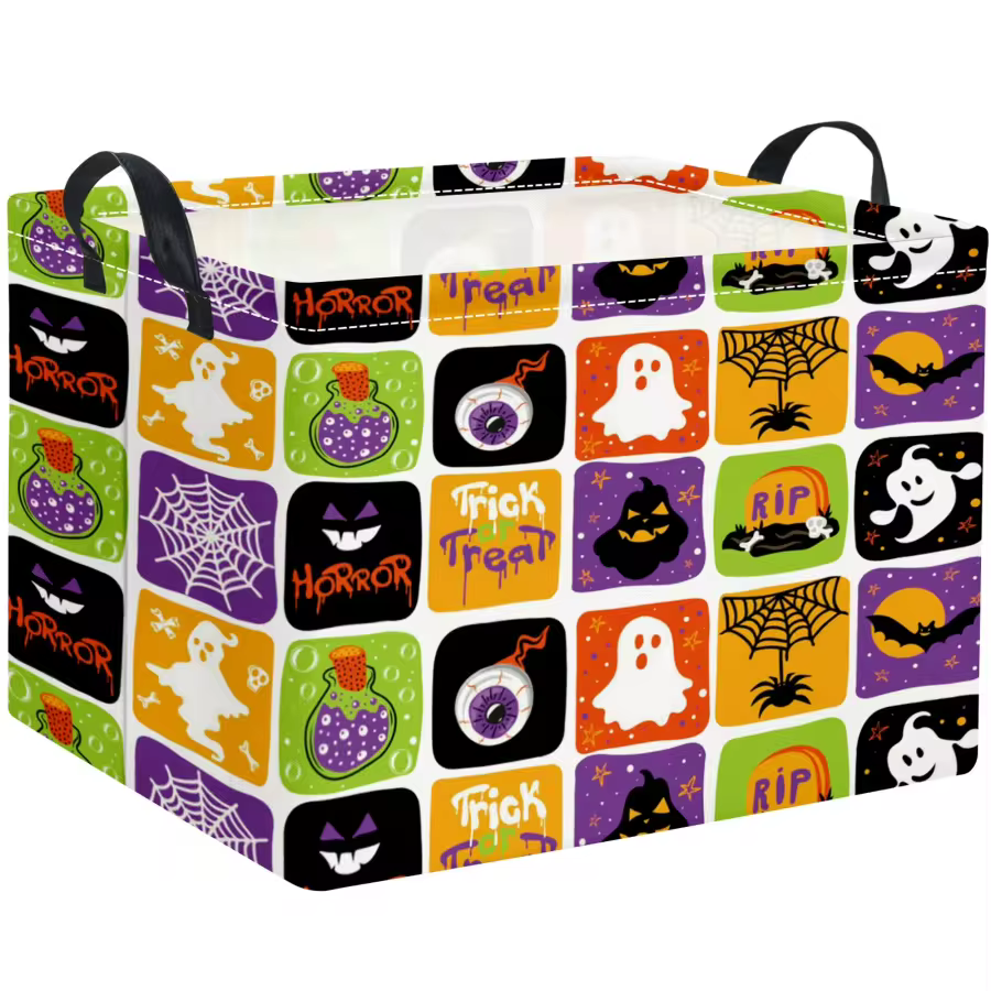 Txceny Rectangular Kids Storage Basket Gift Basket Baby Storage Basket Cute Kids Toy Storage Bin Organizer Shelf Book Basket Room Decor(Color