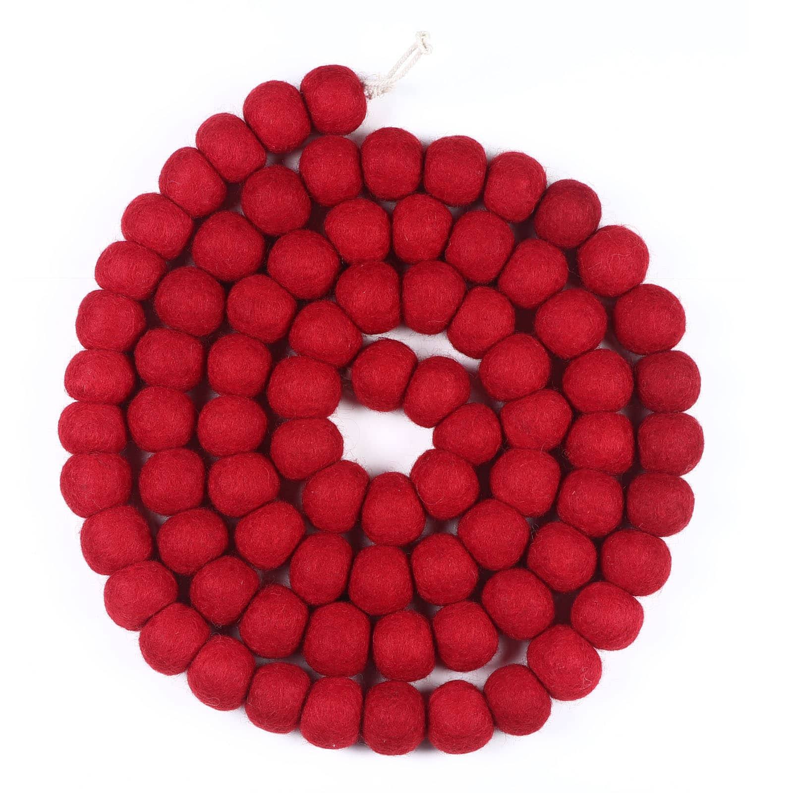 6ft Red Pom Pom Felt Garland by Ashland | Michaels