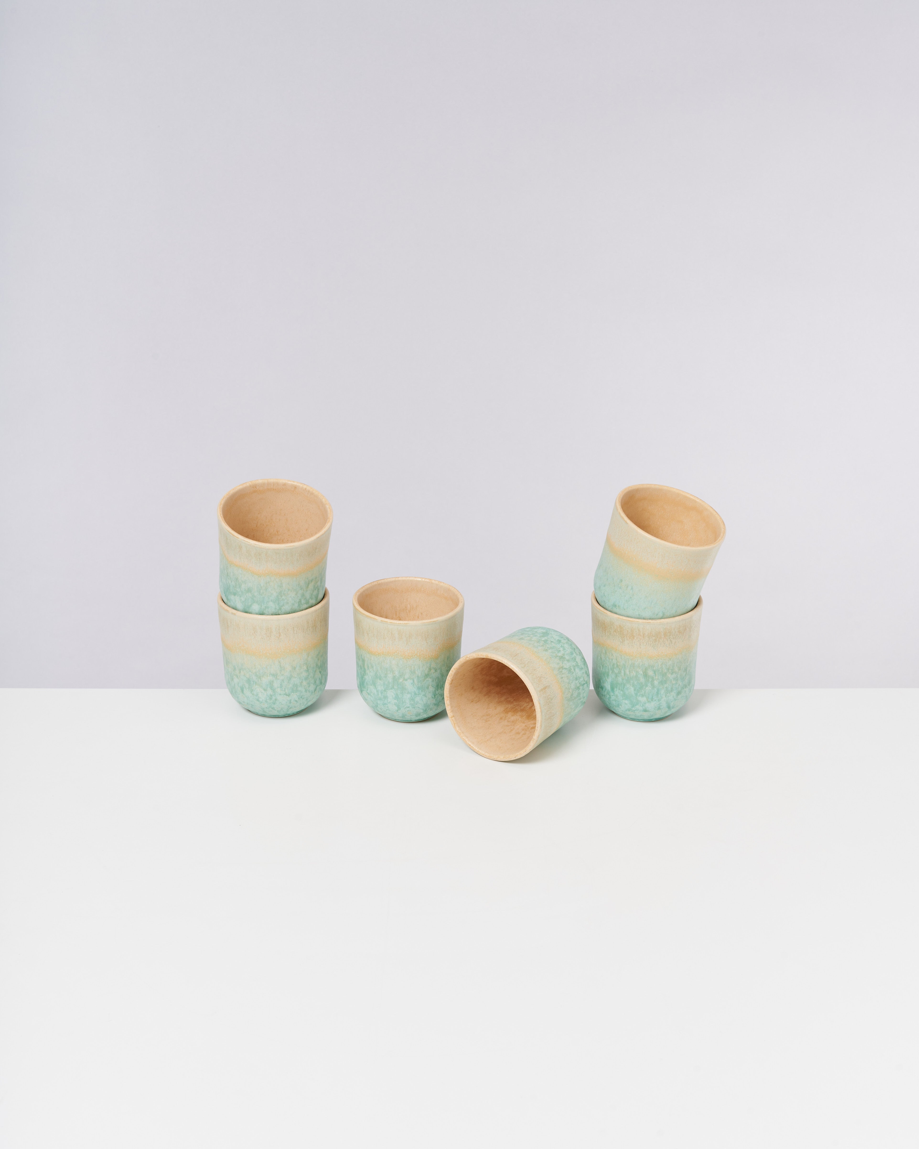 COPA ALTO - SMALL CUP APRICOT MINT SET OF 6
