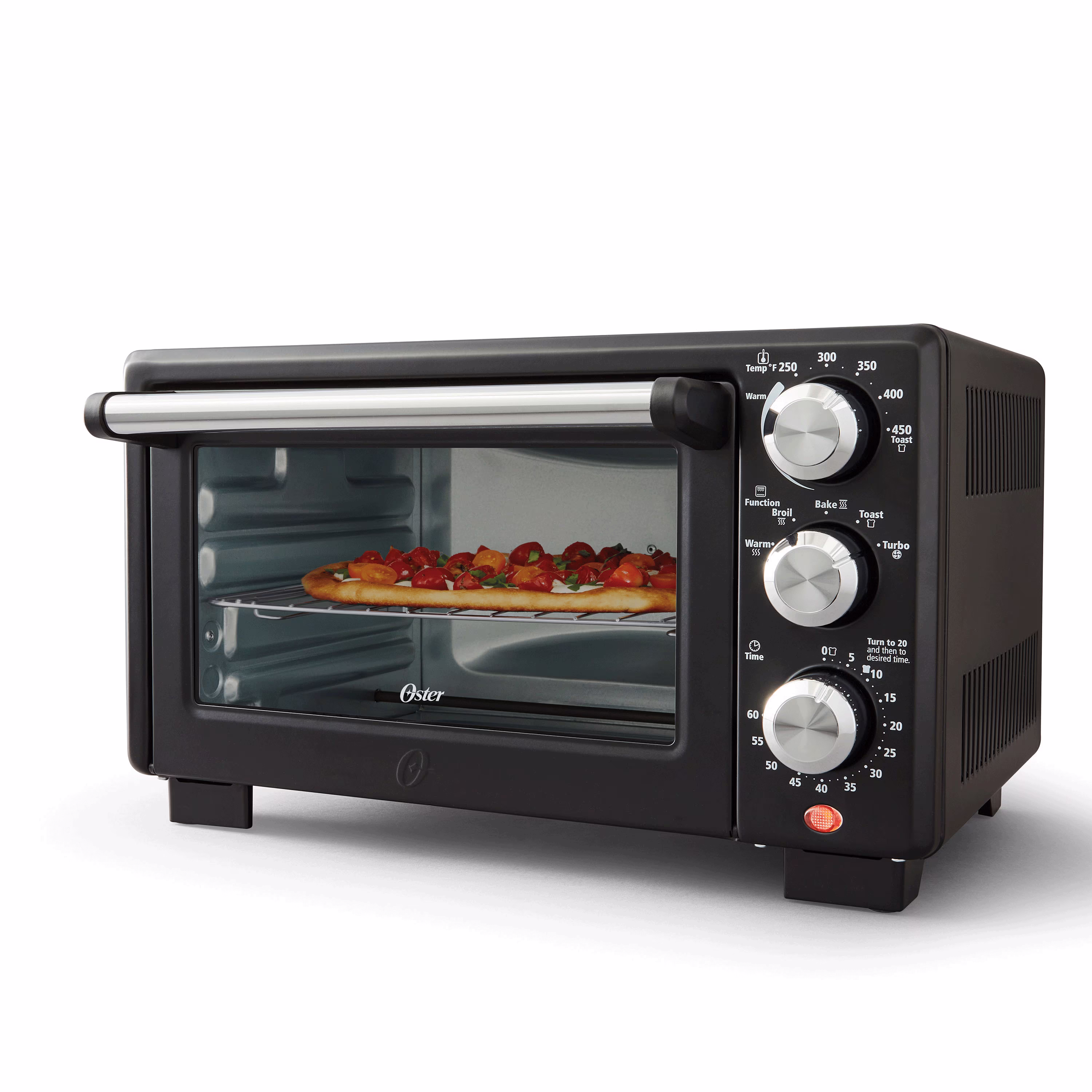 Convection 4-Slice Toaster Oven, Matte Black, Convection Oven and Countertop Oven(Black)