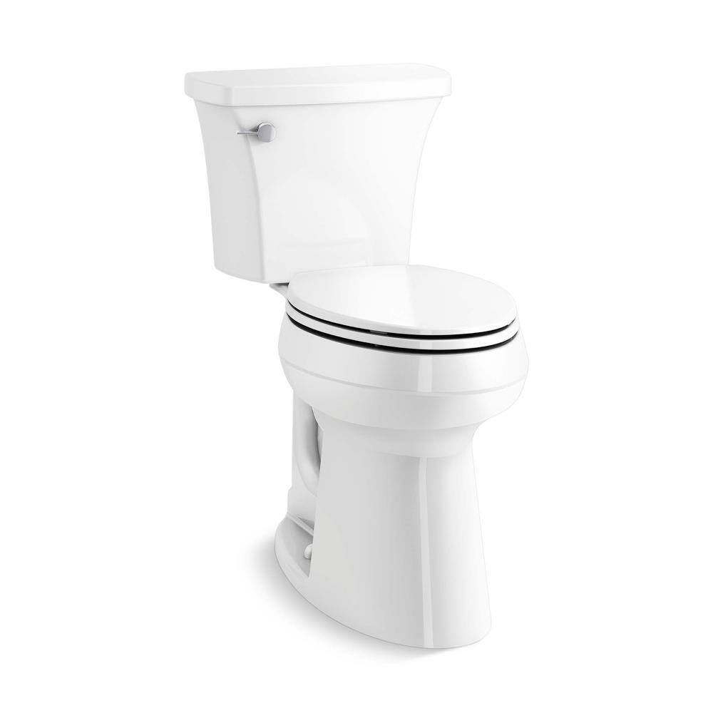 Kohler 78305-0 Extra Tall Highline Arc Complete Solution 2-Piece 1.28 GPF Single Flush Elongated Toilet in White (Seat Included)-Instock