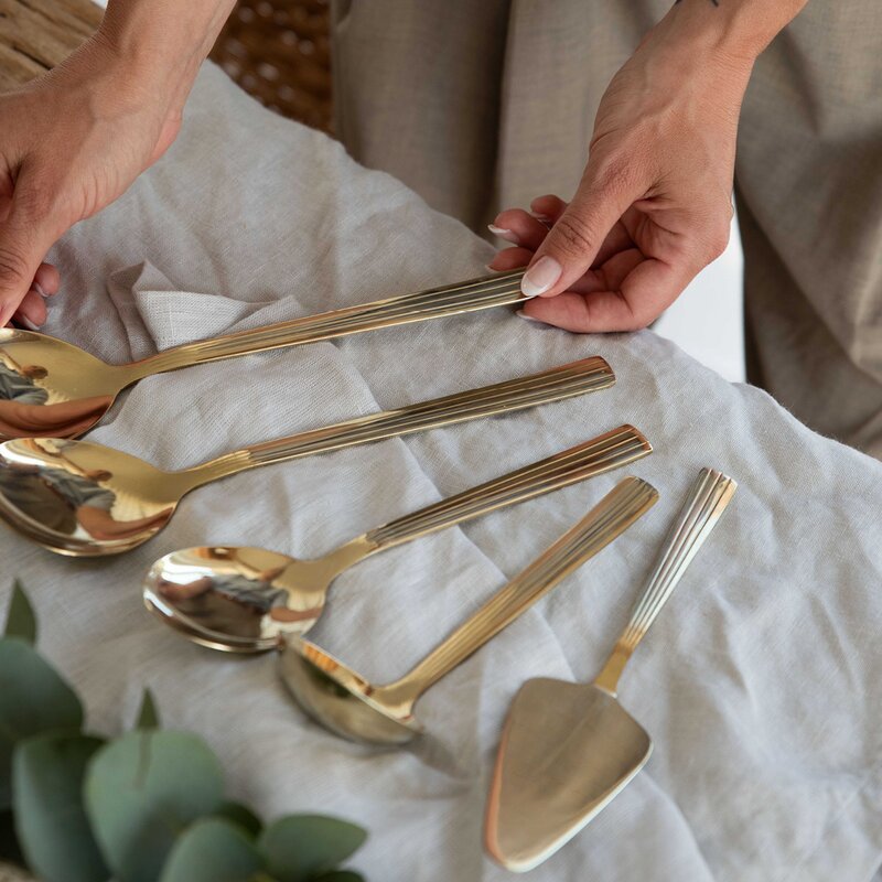 RAW saus/potetsett 2 deler champagne gold