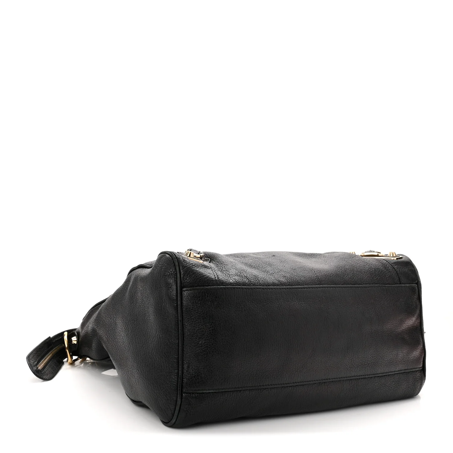 Chevre Gold Metallic Edge Hardware Velo Black